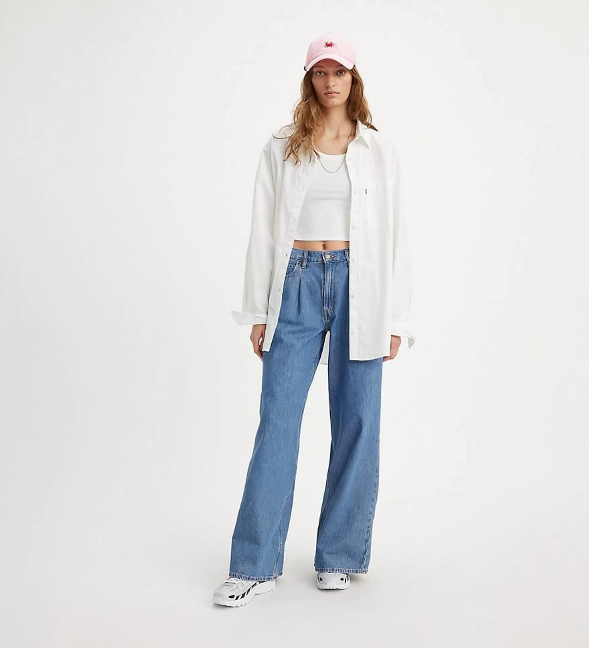 Baggy Dad Wide Leg Lightweight Jeans