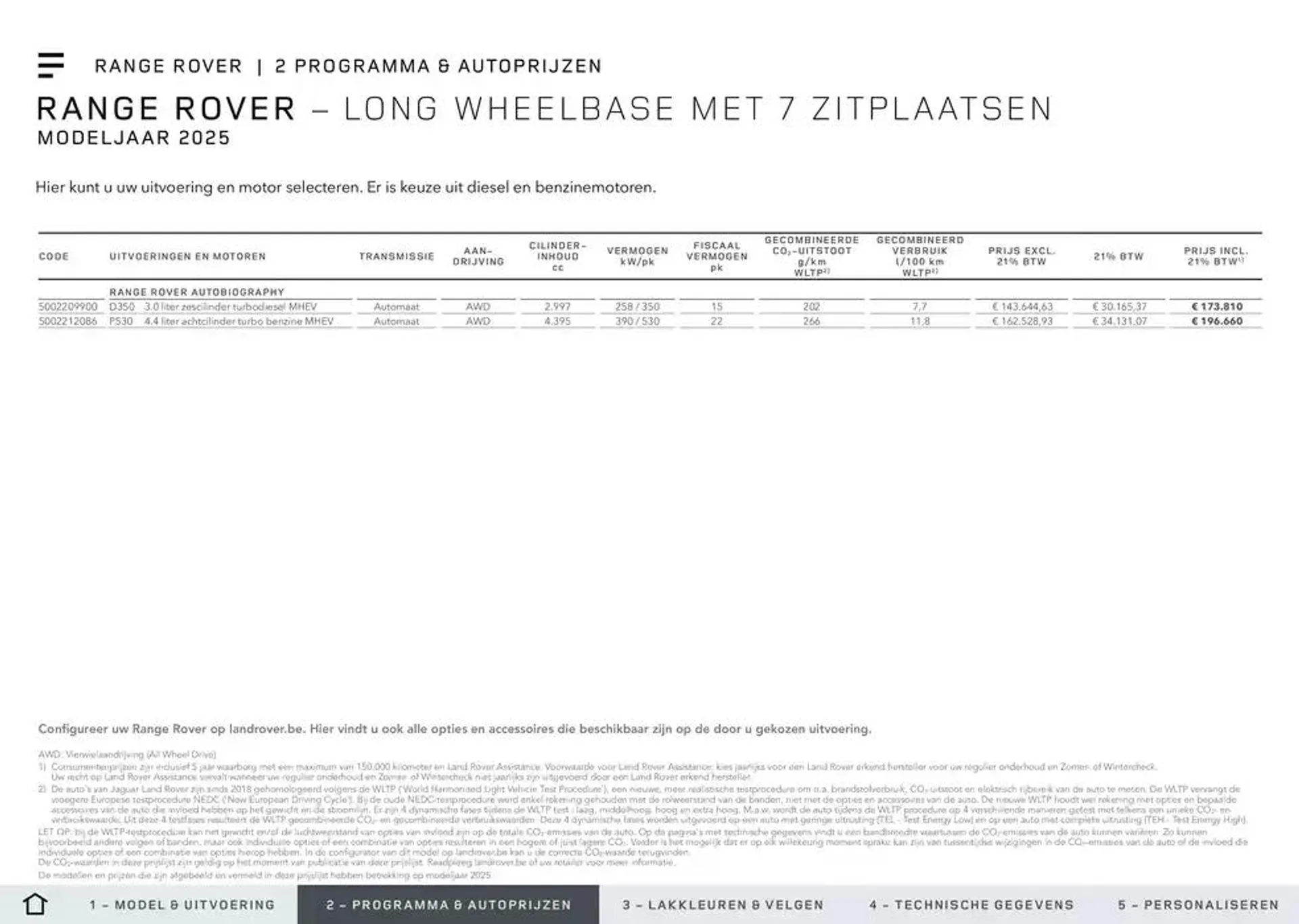 Specificatielijst van 16 oktober tot 4 april 2025 - folder pagina 10