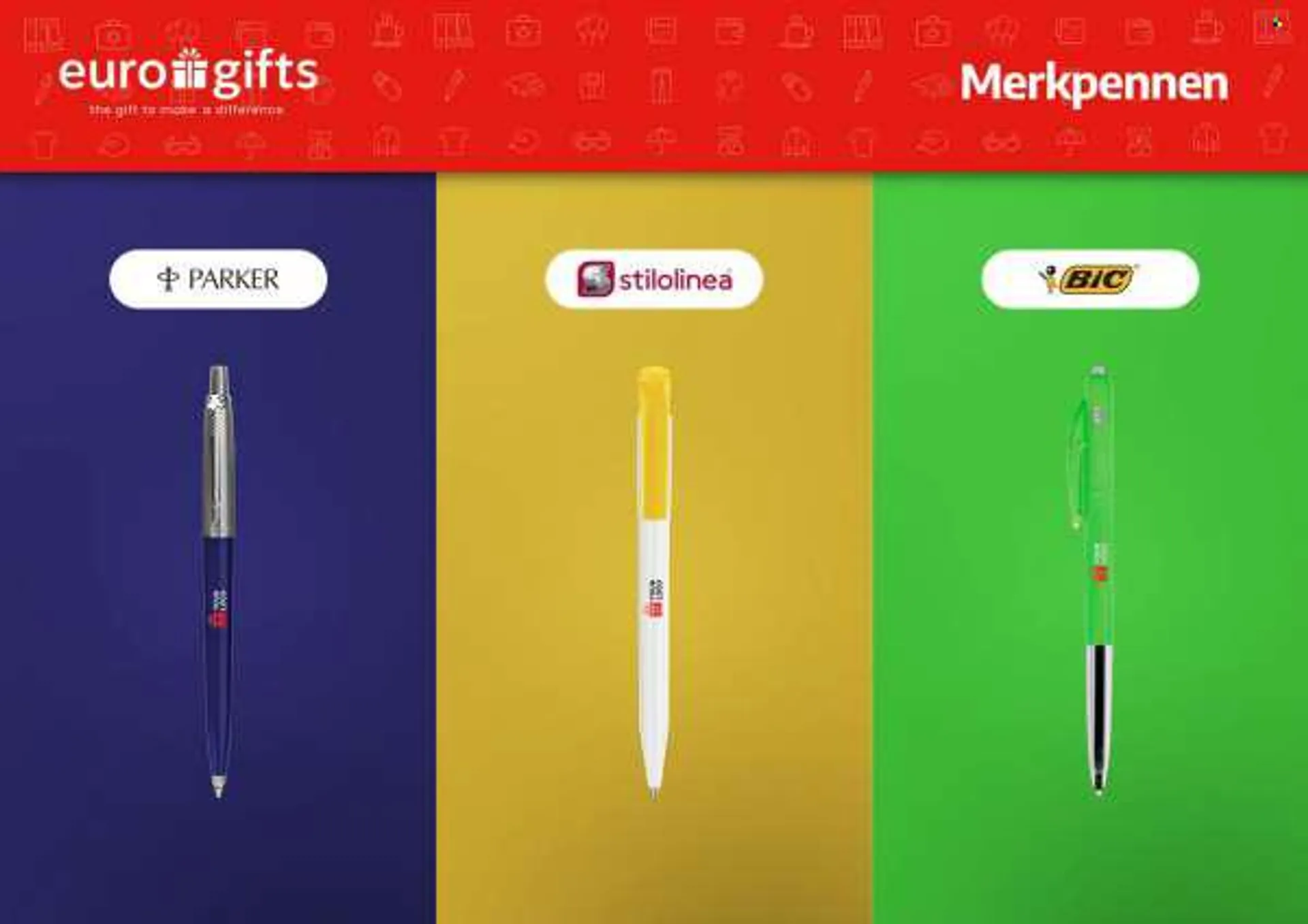 EuroGifts-aanbieding -  producten in de aanbieding - Bic. Pagina 1.