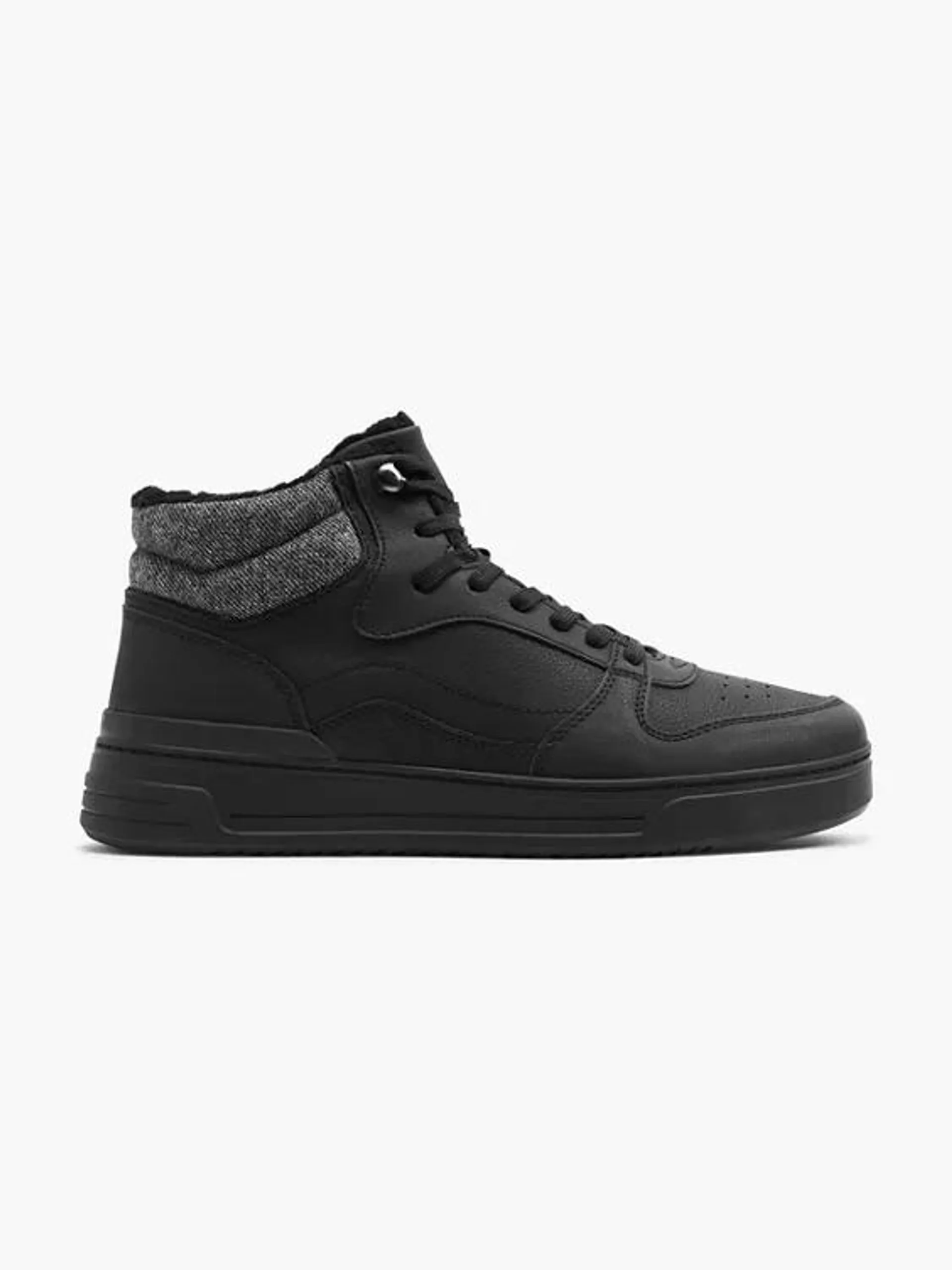 Zwarte hoge sneaker