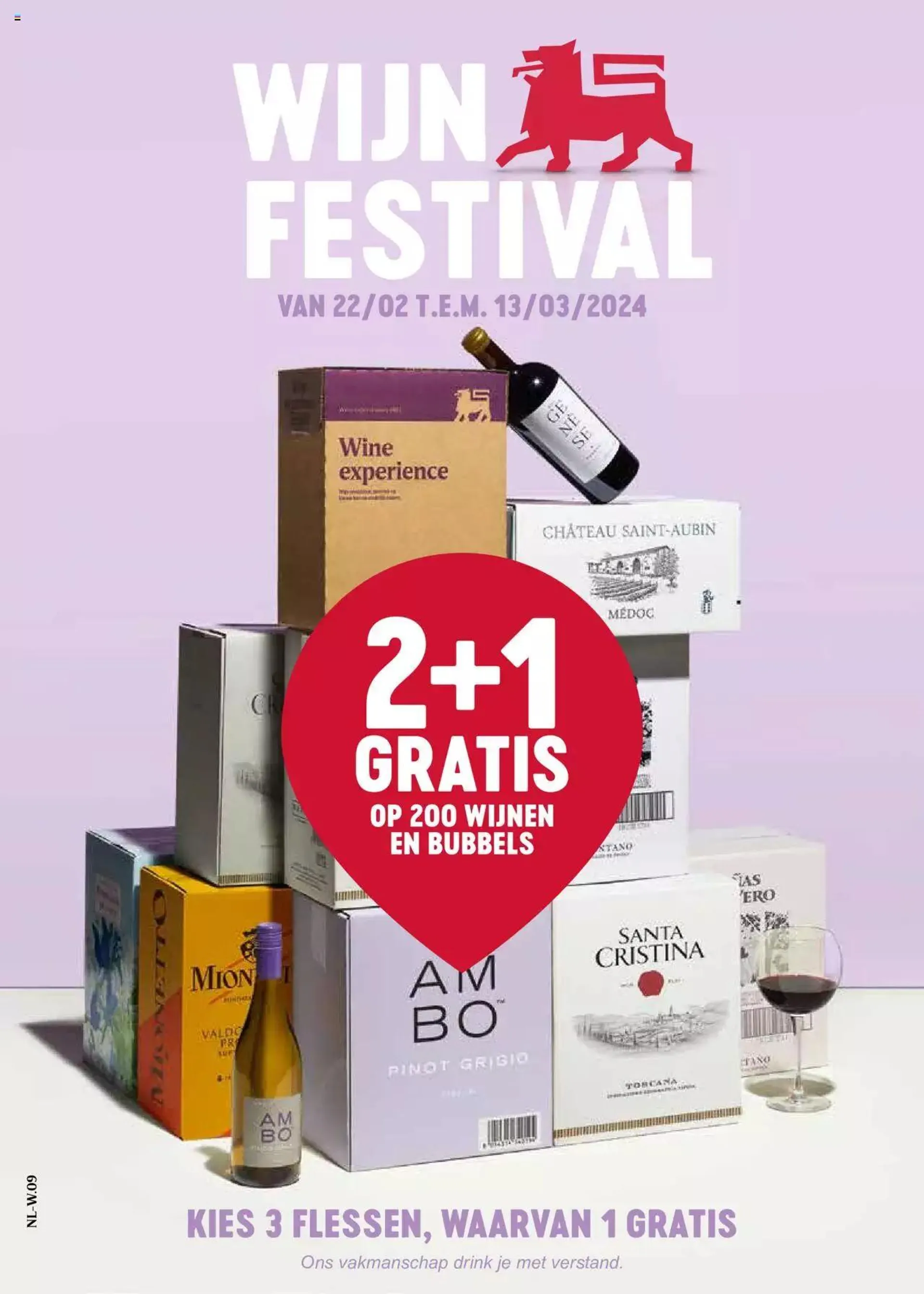 Delhaize Wijnfestival van 13 maart tot 6 maart 2024 - folder pagina 