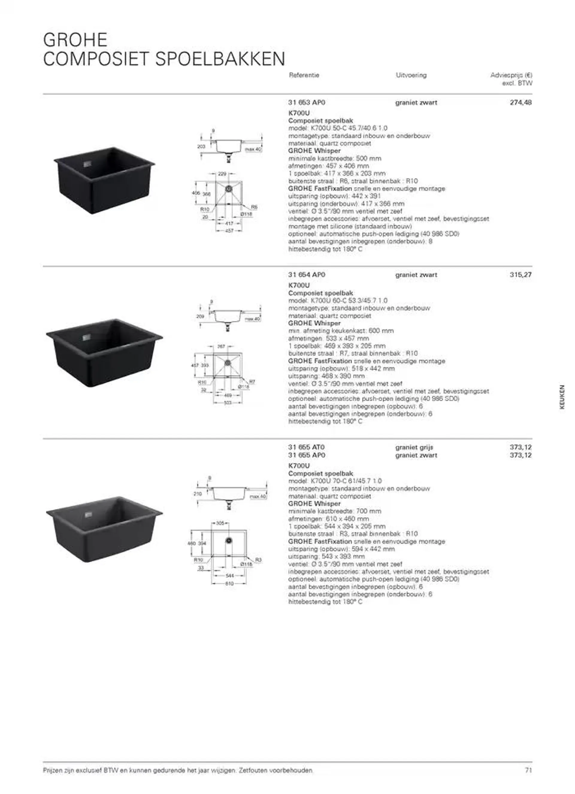 Catalogus Keuken van 16 oktober tot 31 december 2024 - folder pagina 71