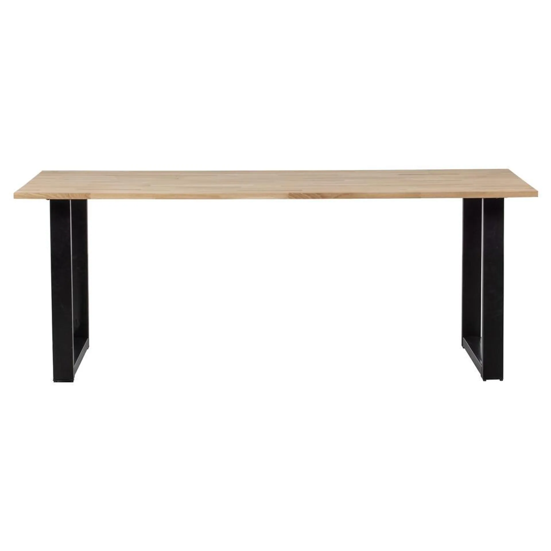 WOOOD Tablo Tafel met U-poot - Eiken - 75x220x90