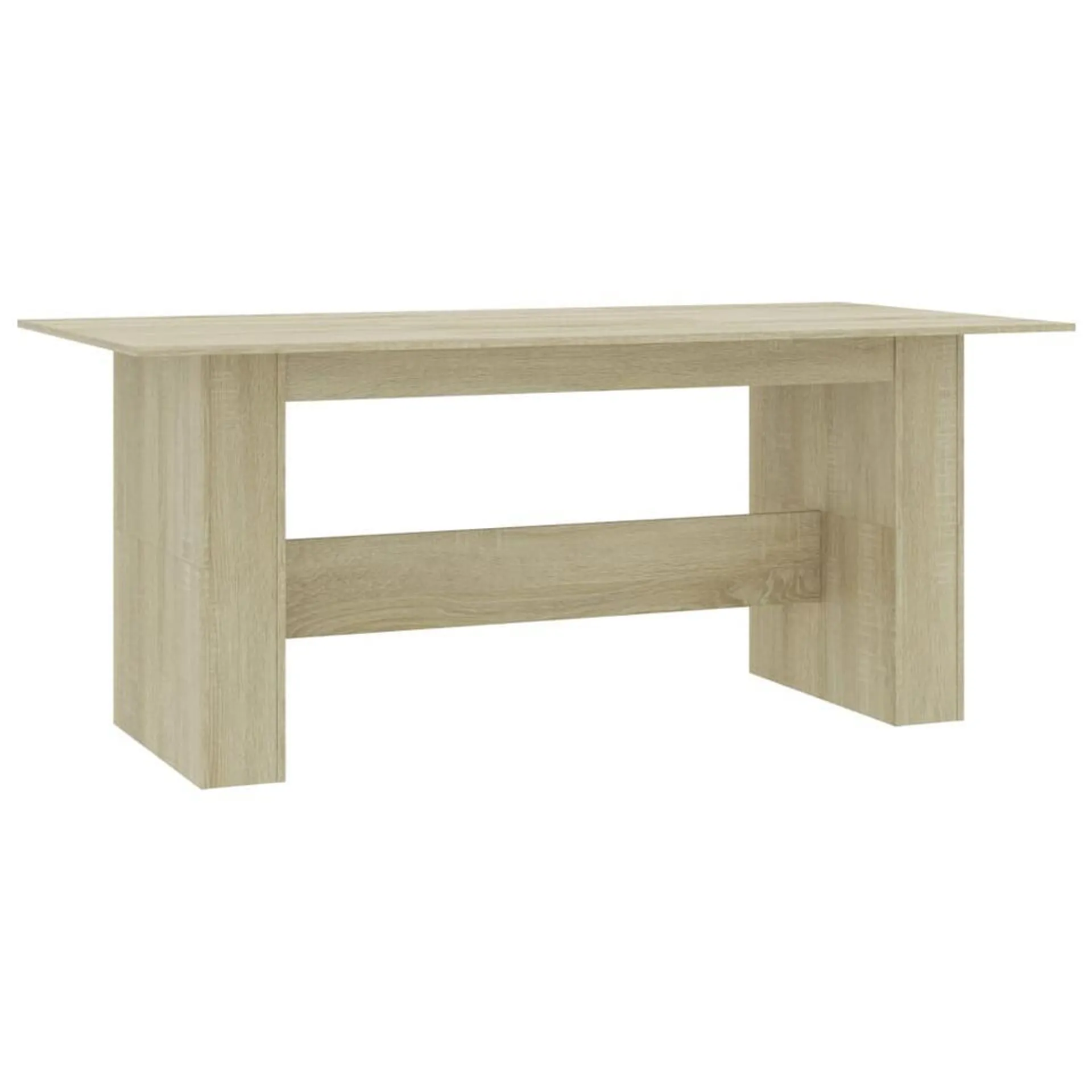 VIDAXL Eettafel 180x90x76 cm spaanplaat sonoma eikenkleurig