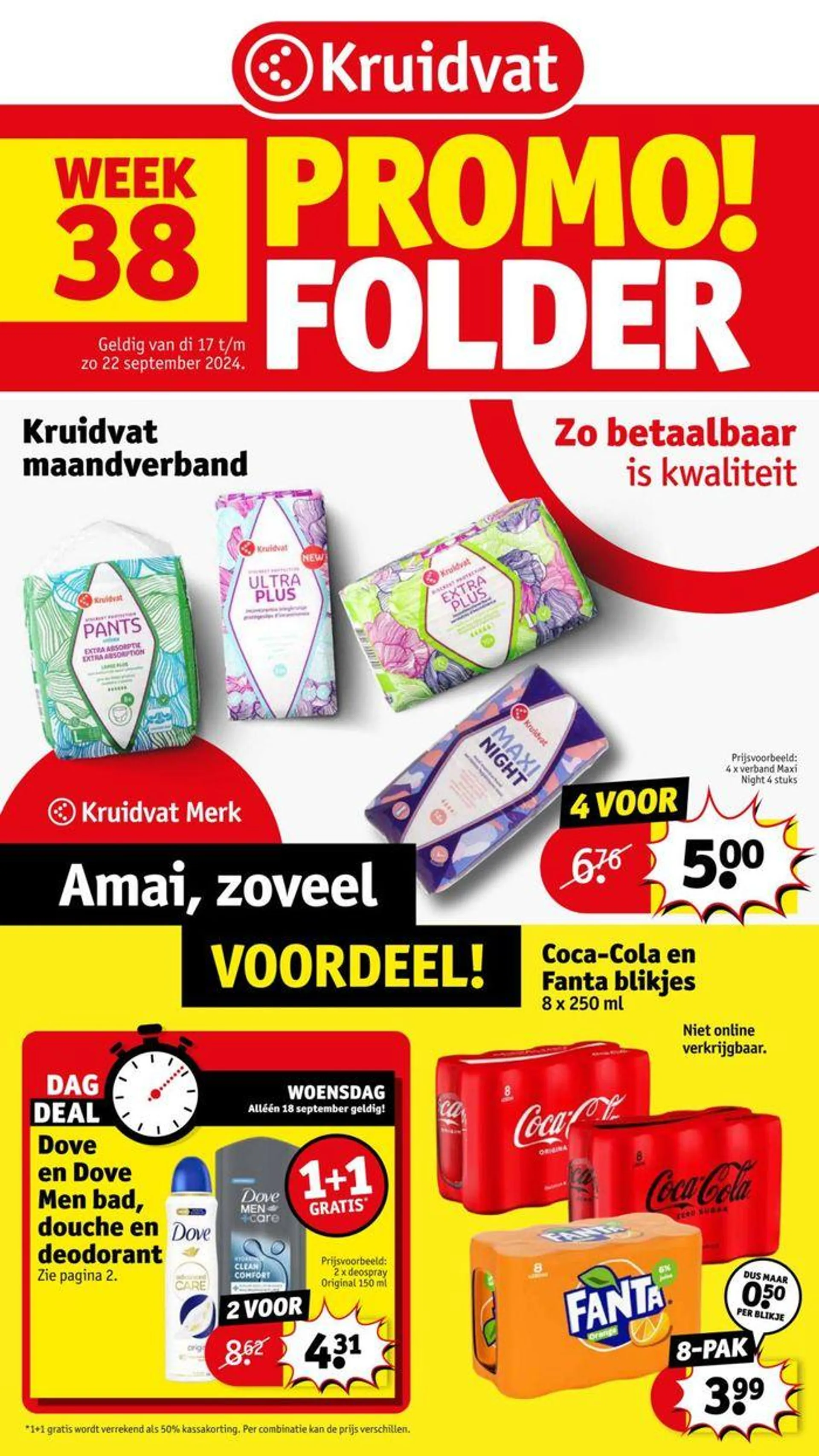 Promo ! Folder van 16 september tot 22 september 2024 - folder pagina 1