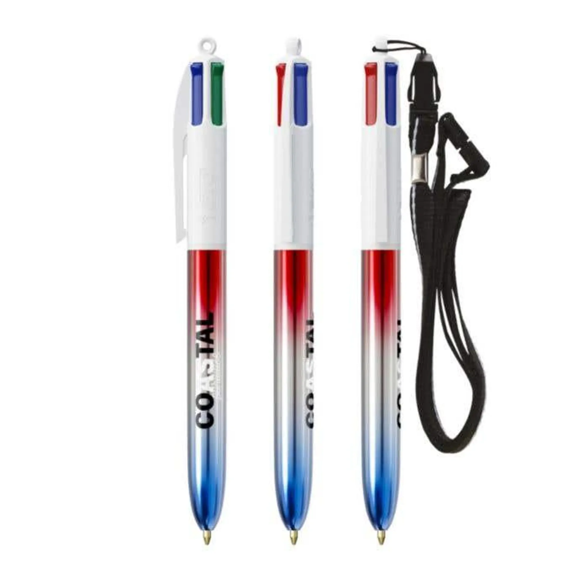 BIC® Pen Met Keycord 4 Colours® Flags Collection