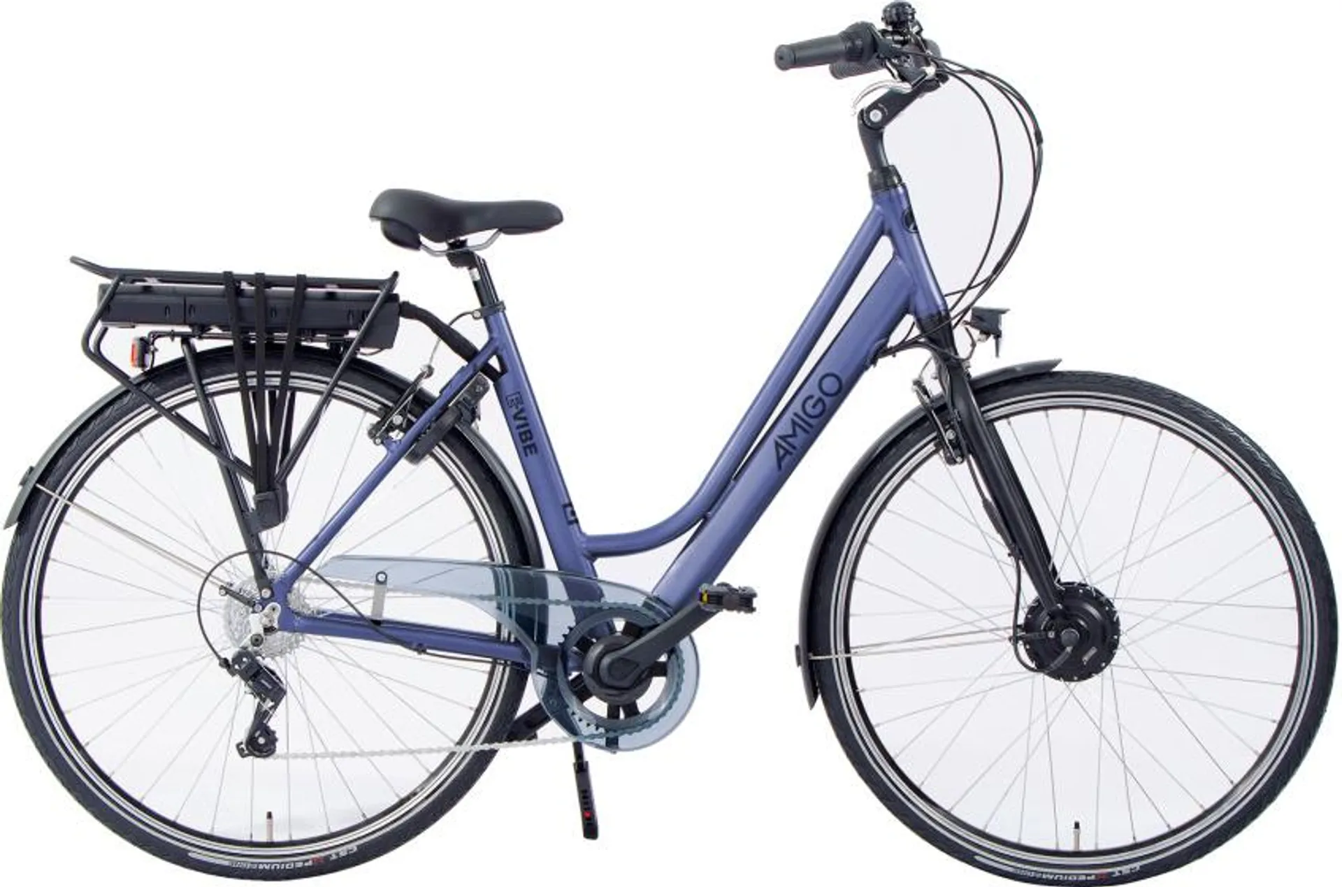 AMIGO E-Vibe D1 460Wh 28 Inch Dames 7V V-Brakes Blauwgrijs