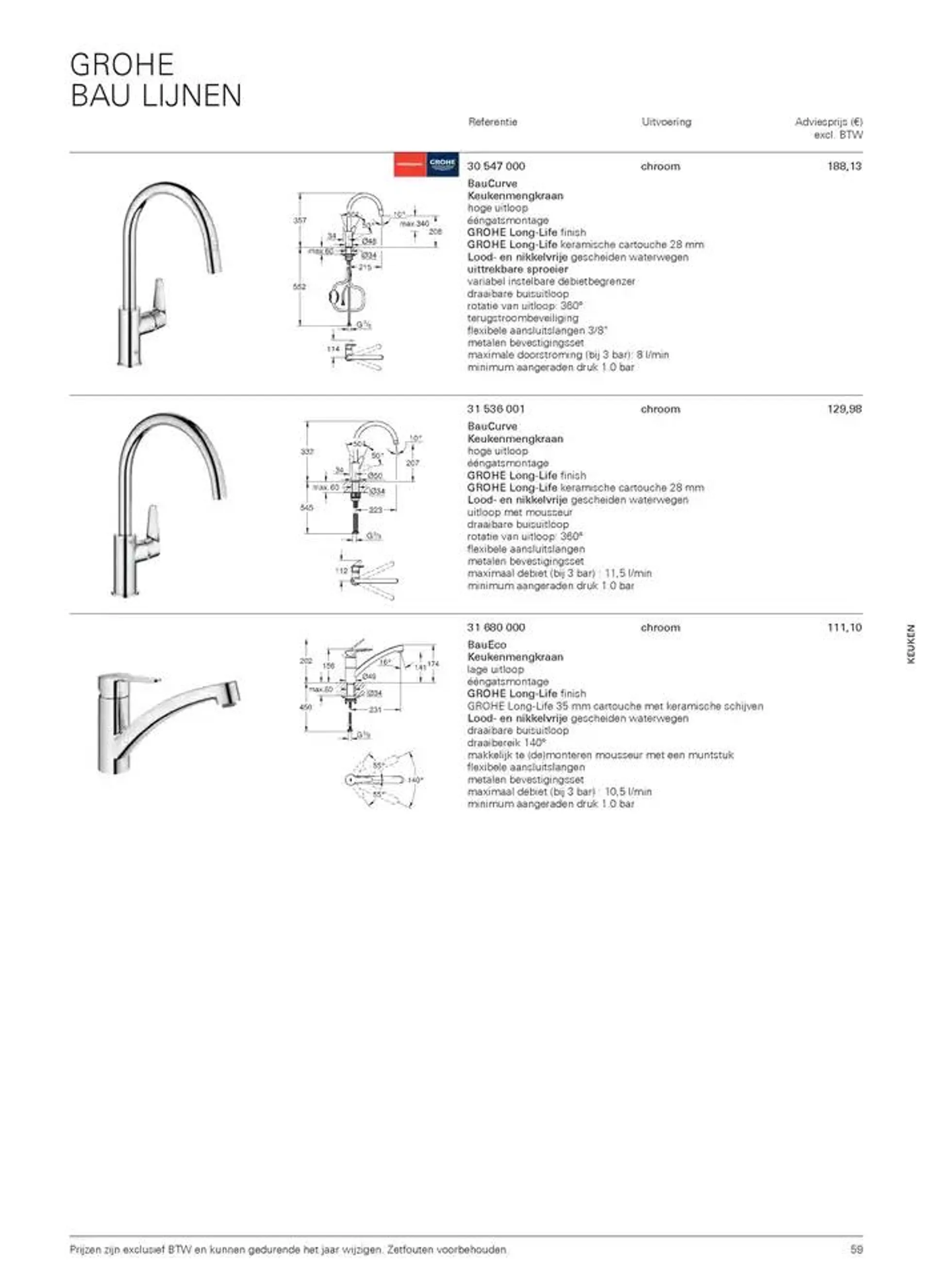 Catalogus Keuken van 16 oktober tot 31 december 2024 - folder pagina 59