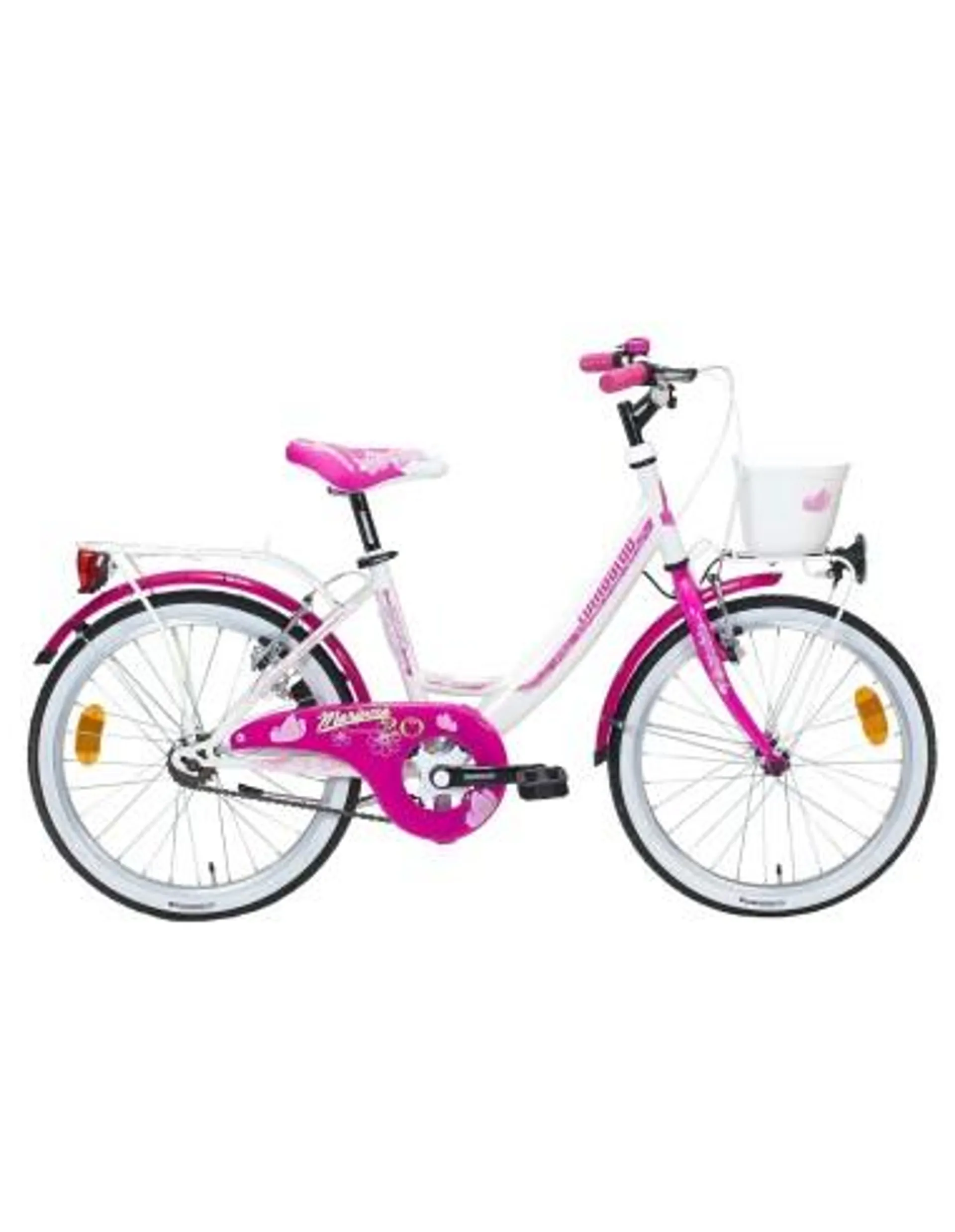 LOMBARDO MARIPOSA KINDERFIETS 20 VRIJWIEL WIT/ROZE