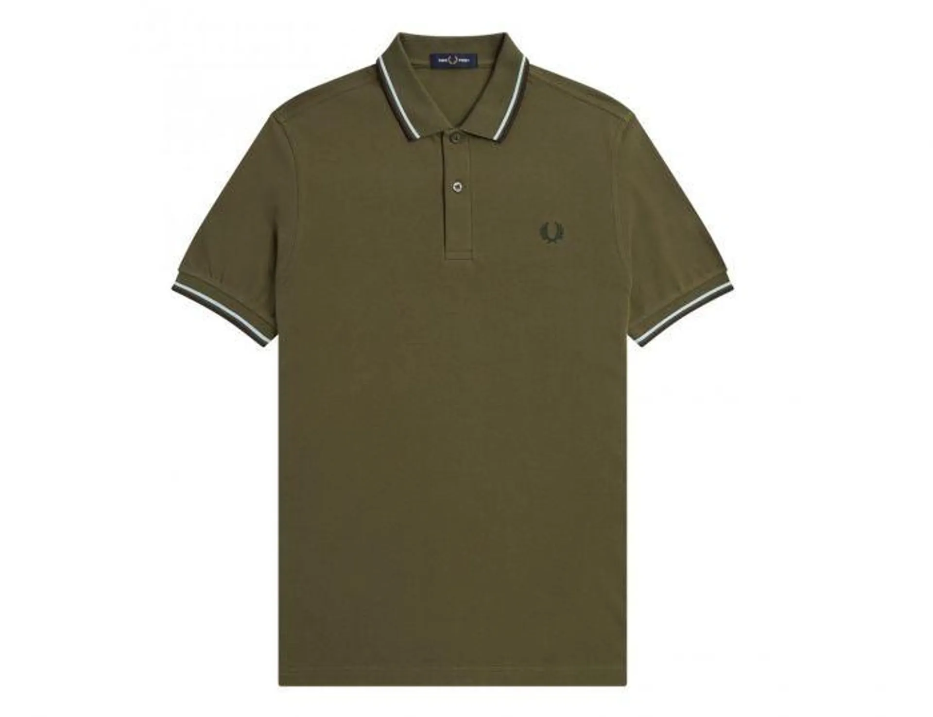 Fred Perry - Twin Tipped Shirt - Legergroene Polo