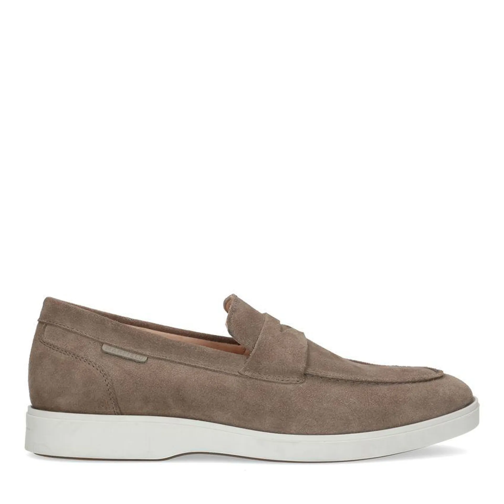 Taupe suède loafers