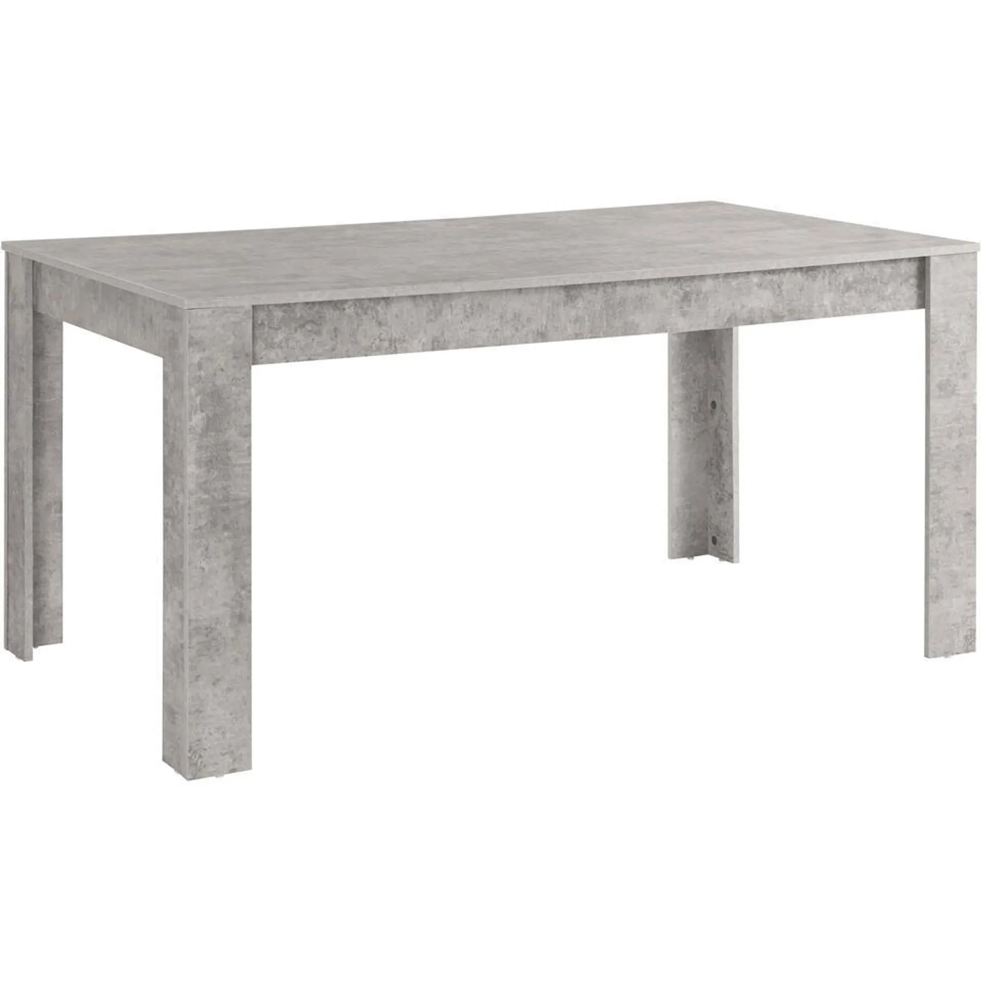 Lynn - Eettafel 160x90 cm voor 8 in MDF beton