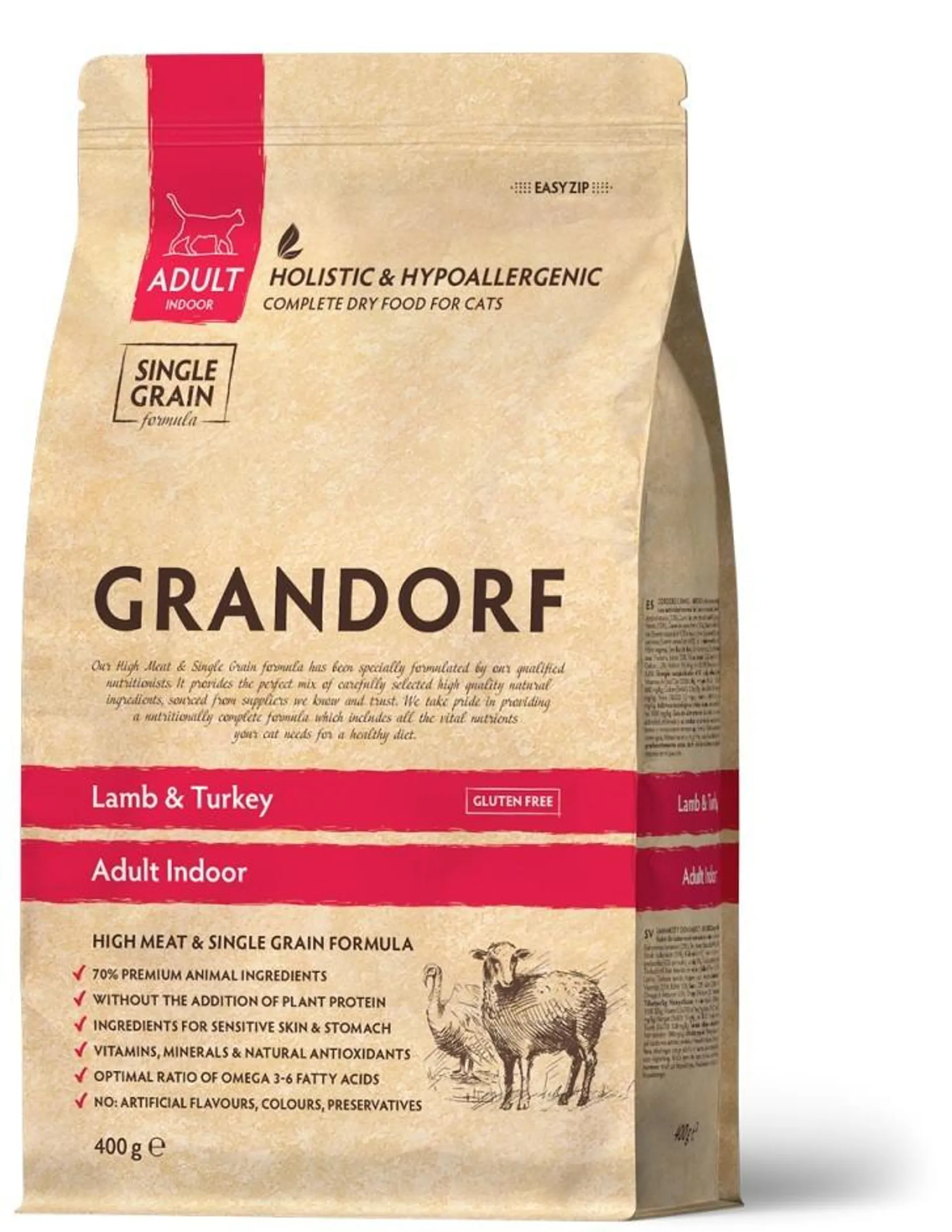 GD-Cat - Lamb & Turkey - Adult Indoor - 400g