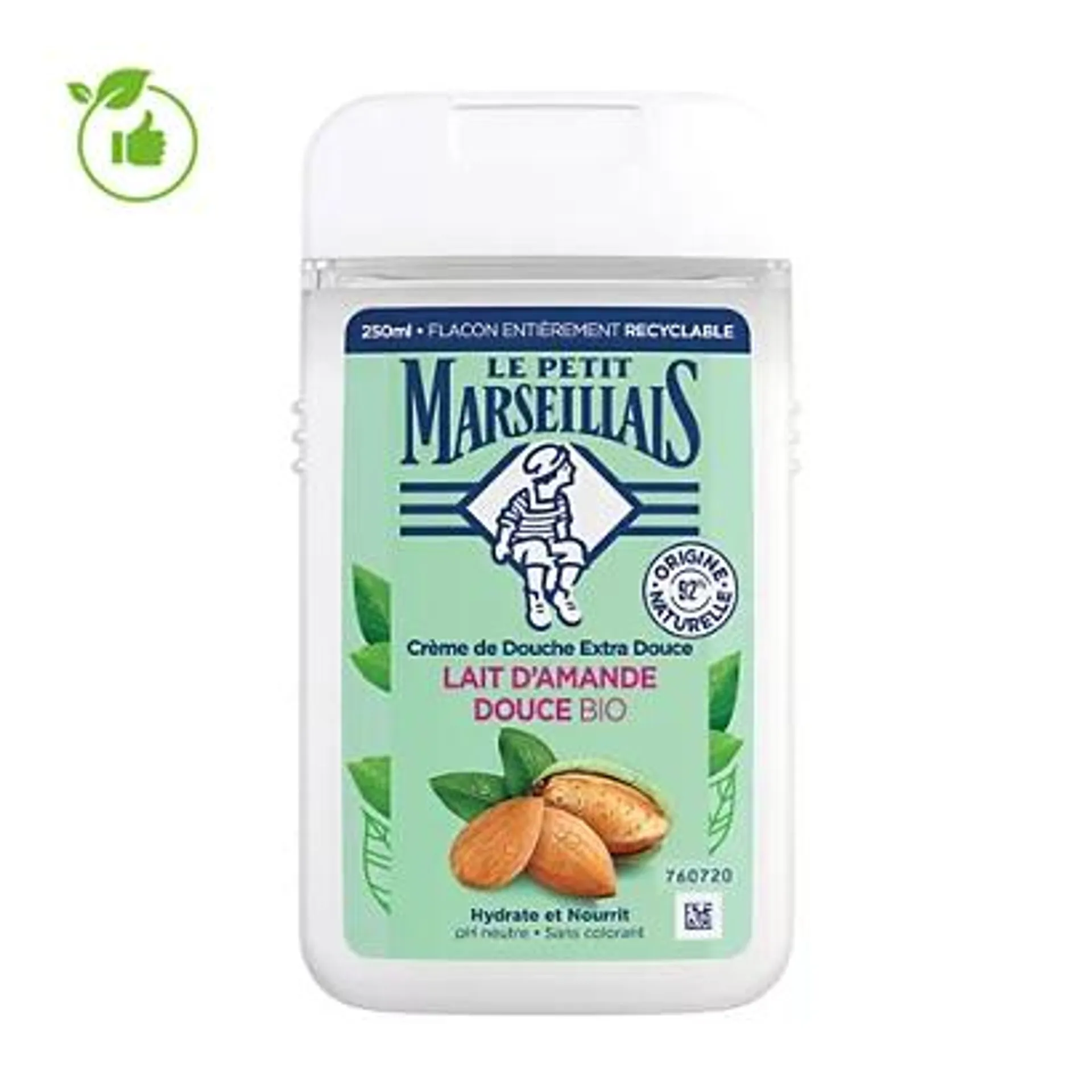 Douchecrème Le Petit Marseillais zoete amandel 250 ml