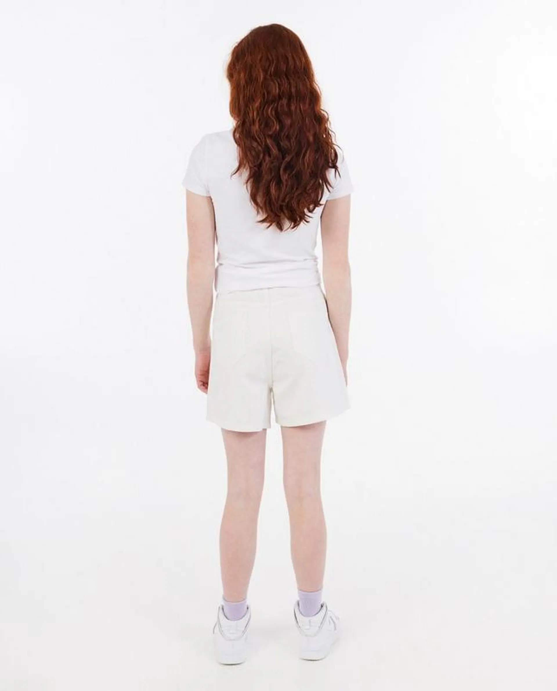 Witte jeansshort