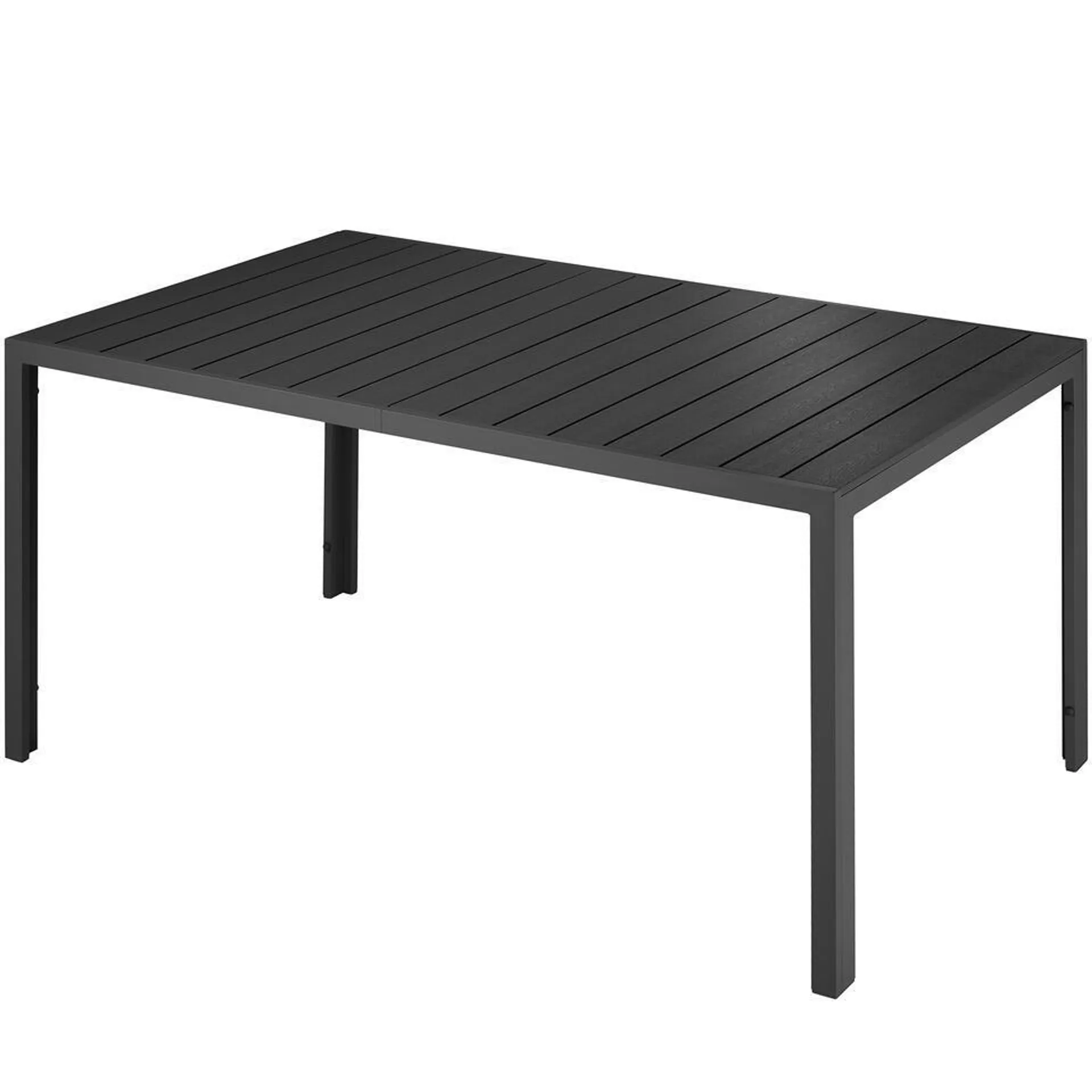 tectake Tuintafel Bianca - 150 x 90 x 74,5 cm - zwart - 404401