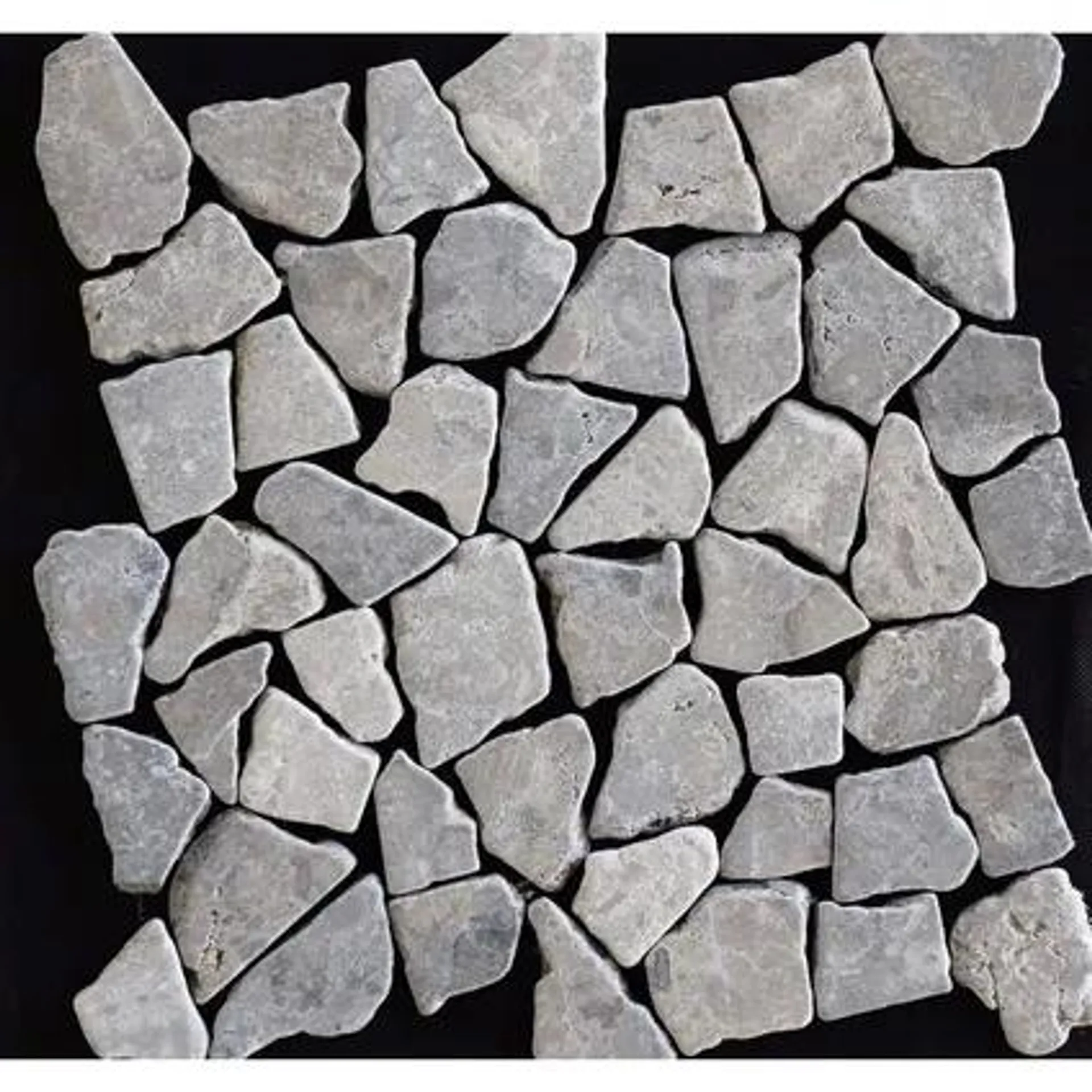 Carrelage en mosaïque Progetto Stone Chips Grey 30x30cm 0,09m²