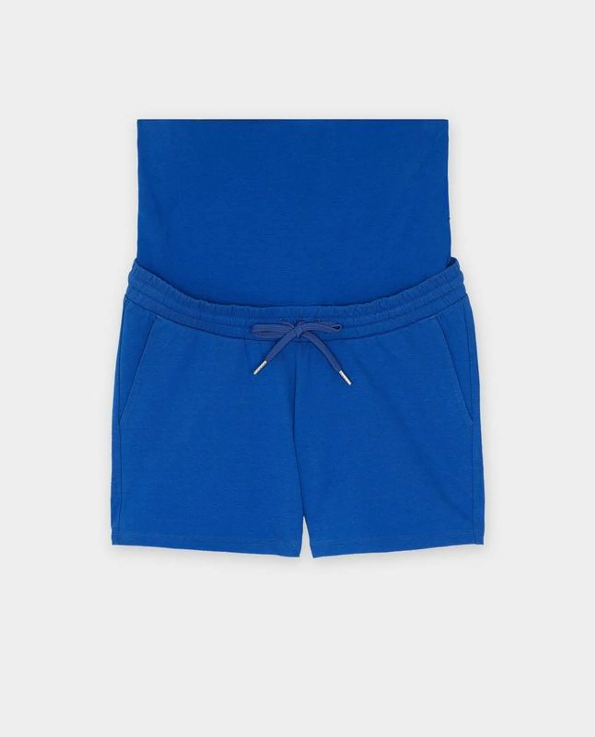 Blauwe zwangerschapsshort