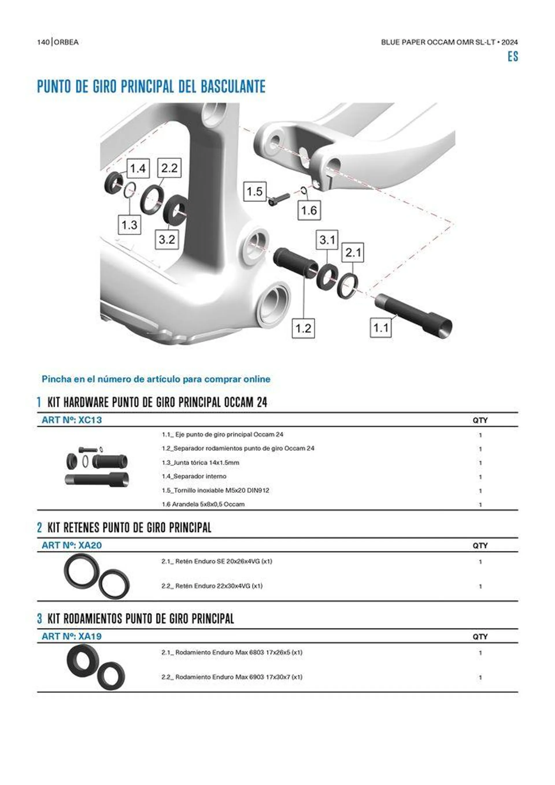 OCCAM OMR SL-LT 2024 van 25 oktober tot 25 oktober 2024 - folder pagina 140