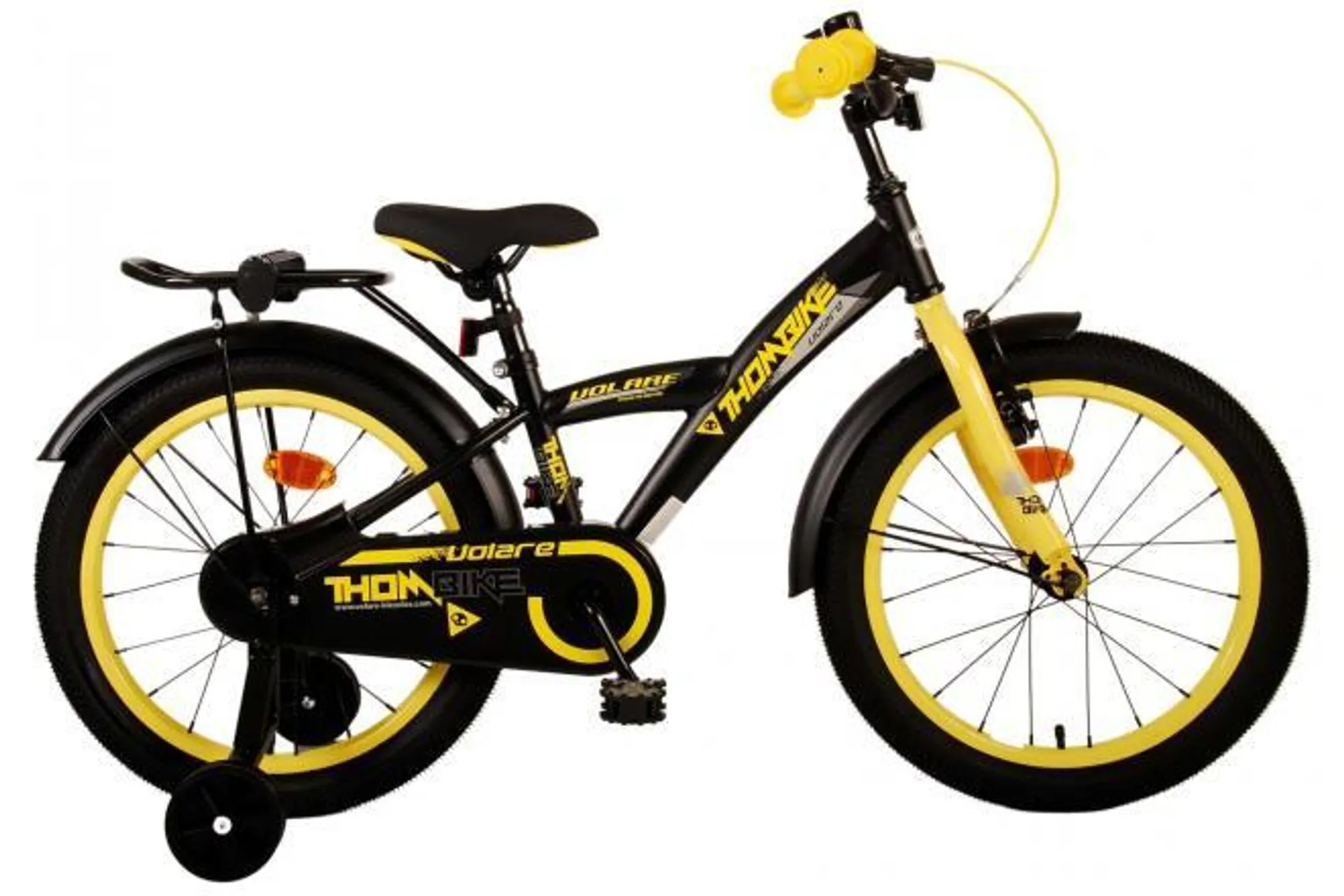 Volare Thombike Kinderfiets - Jongens - 18 inch - Zwart Geel