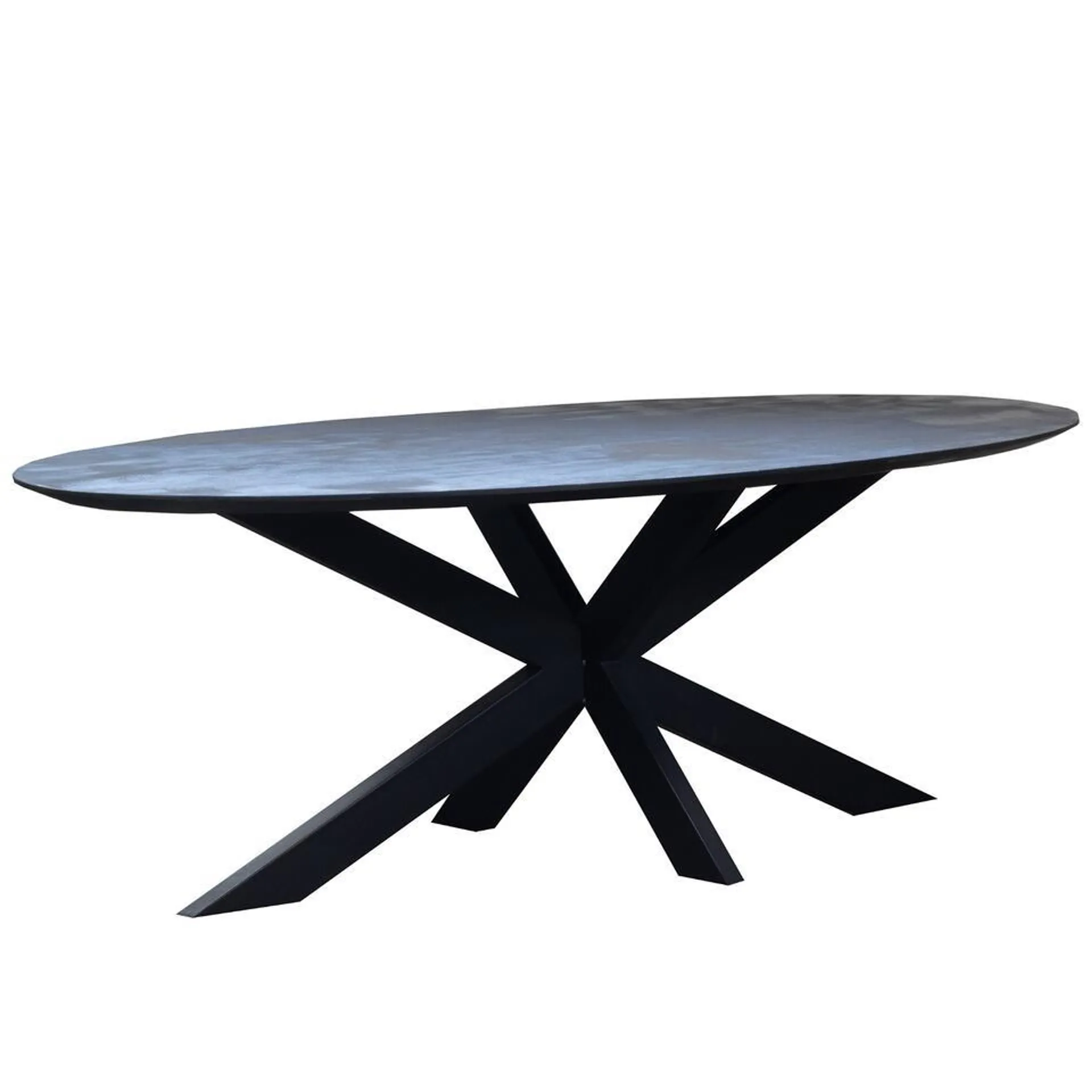 - Eettafel Zwart Ovaal - 240x110x78cm - Diamond