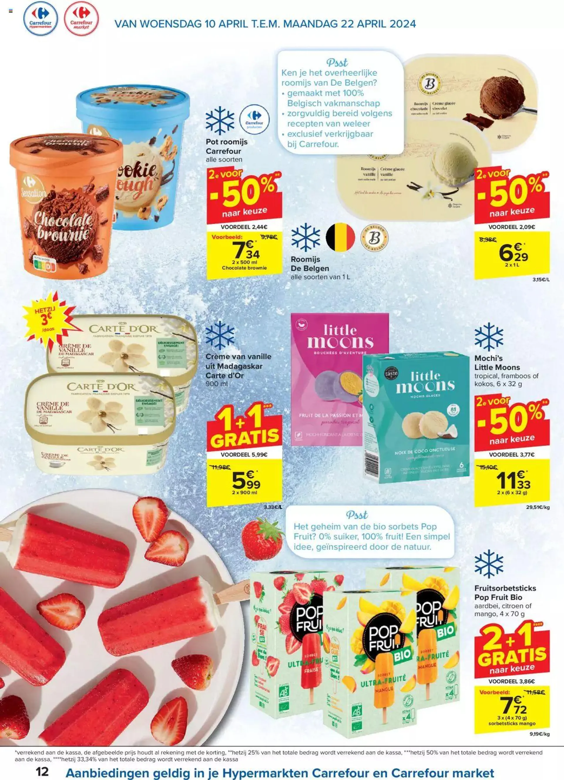 Carrefour Diepvries-special van 22 april tot 31 december 2024 - folder pagina 12