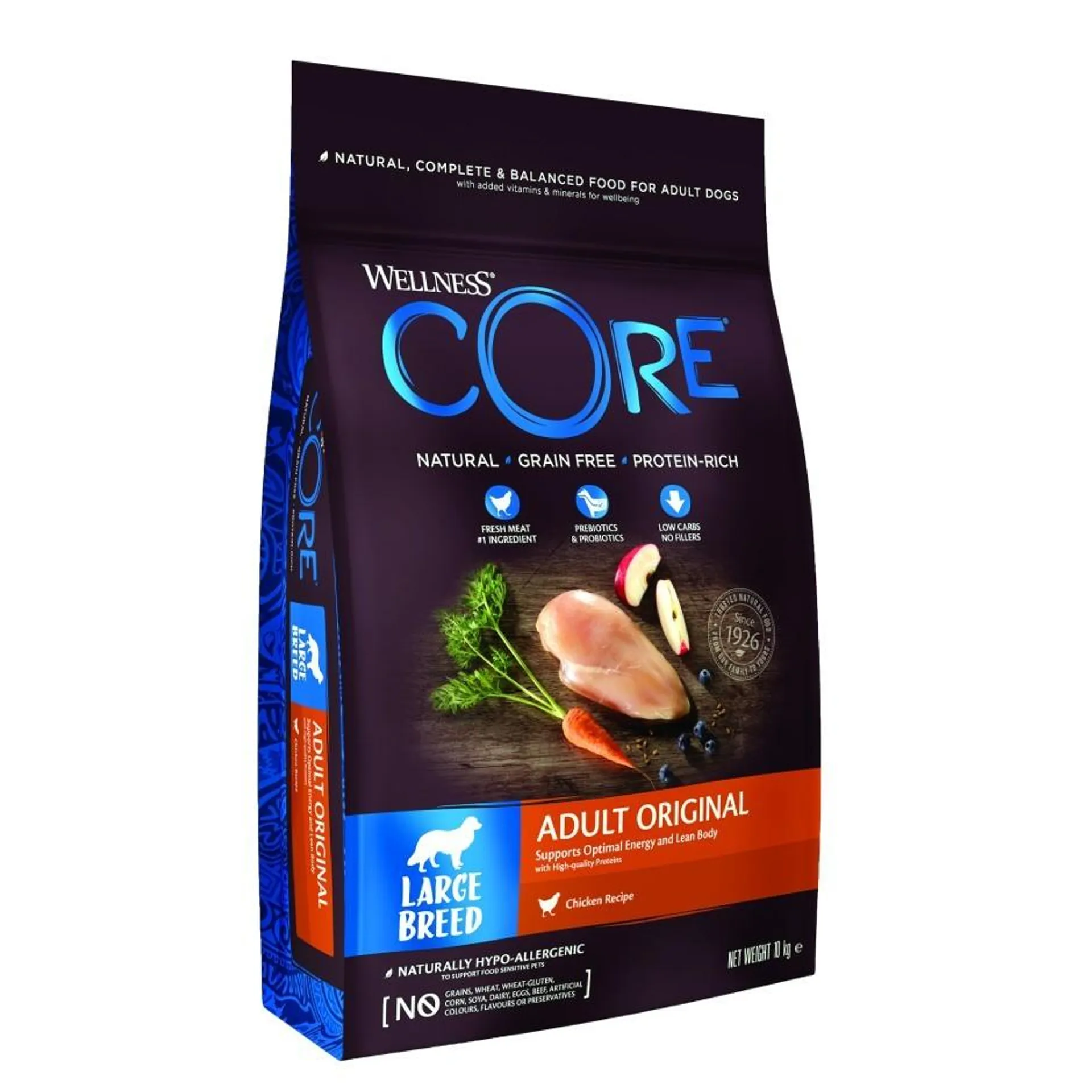 Wellness Core dry dog large adult turkey & chicken 10kg