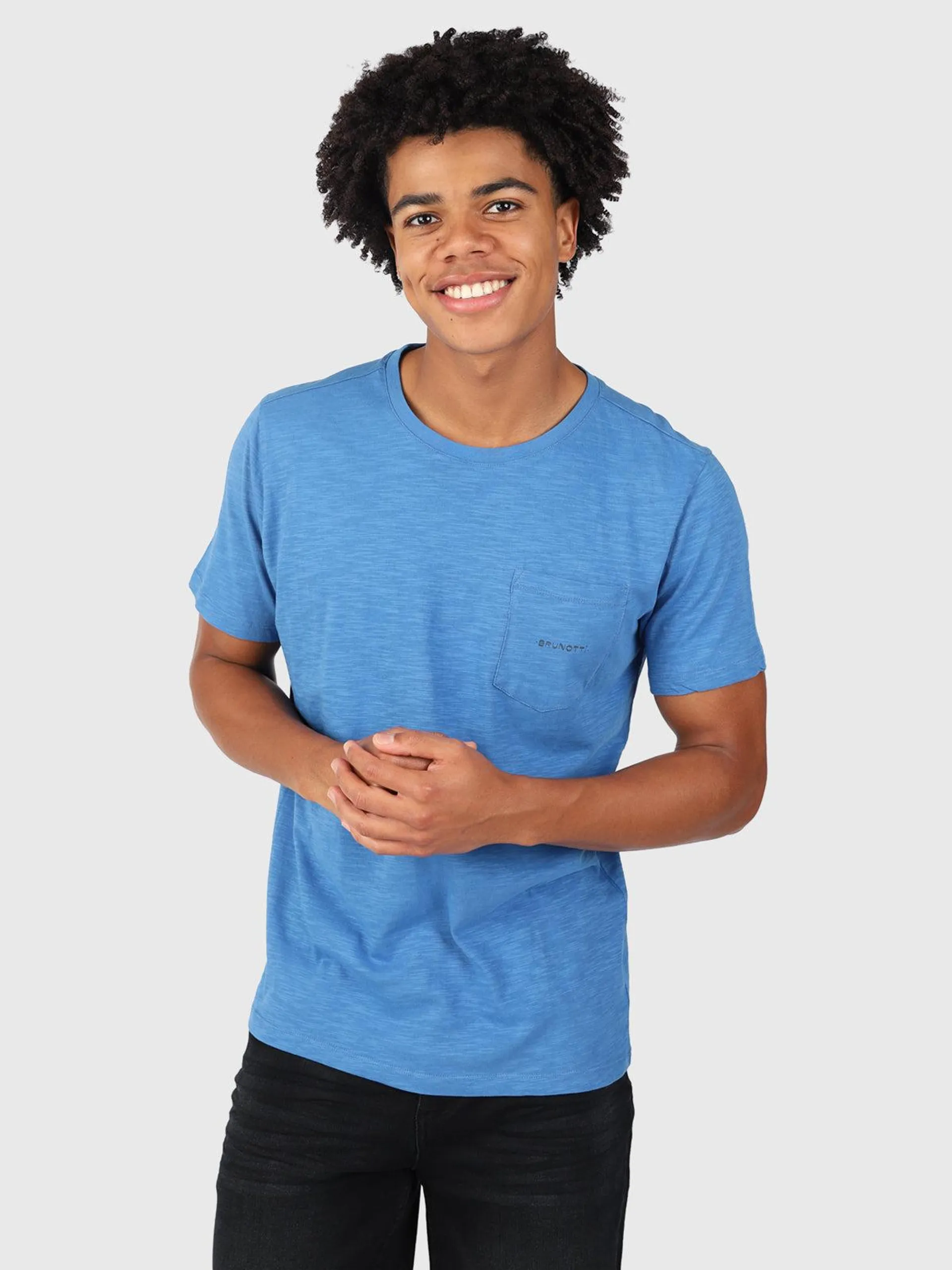 Axle-Slub Men T-shirt | Blue