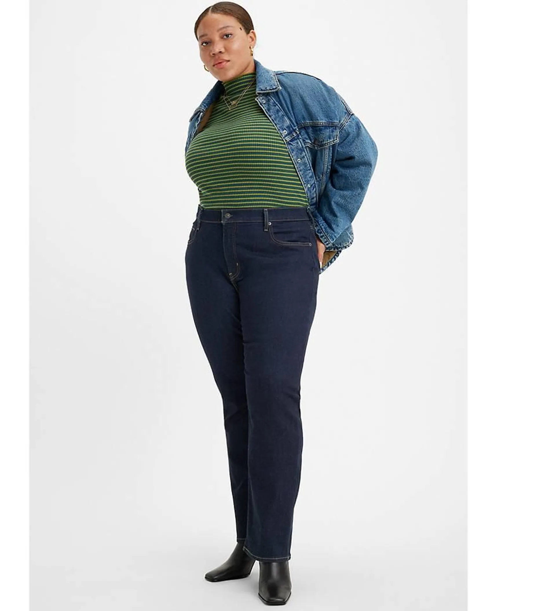 724™ High Rise Straight Jeans (plus Size)