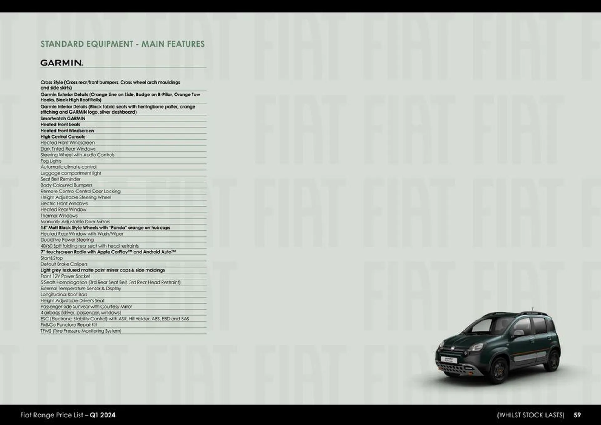 Fiat Range Price List – Q1 2024 van 26 maart tot 26 maart 2025 - folder pagina 59