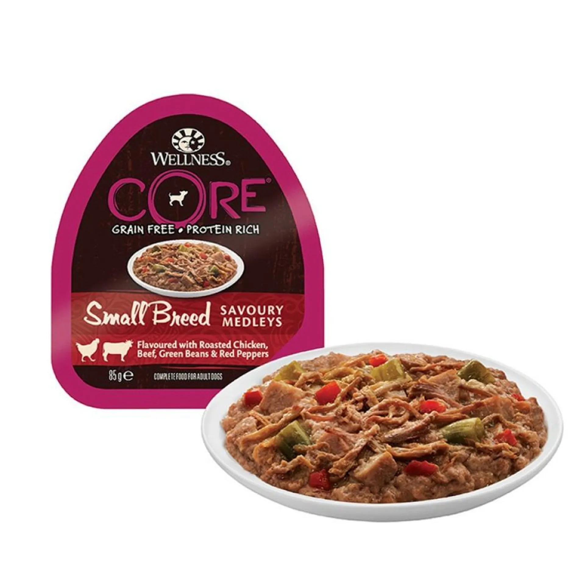 Wellness CORE sav. medley small chicken/beef 85g