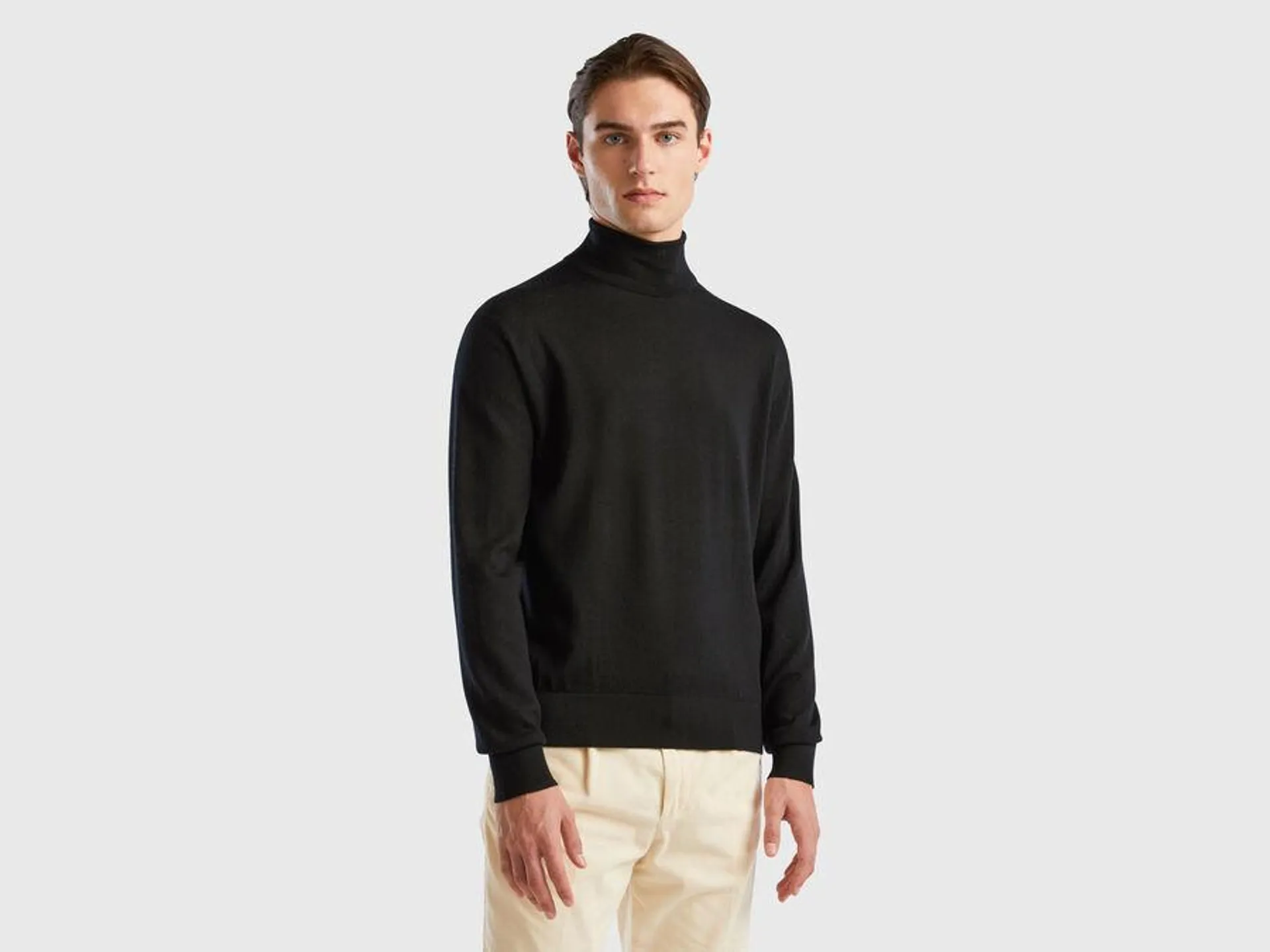 Turtleneck in pure Merino wool