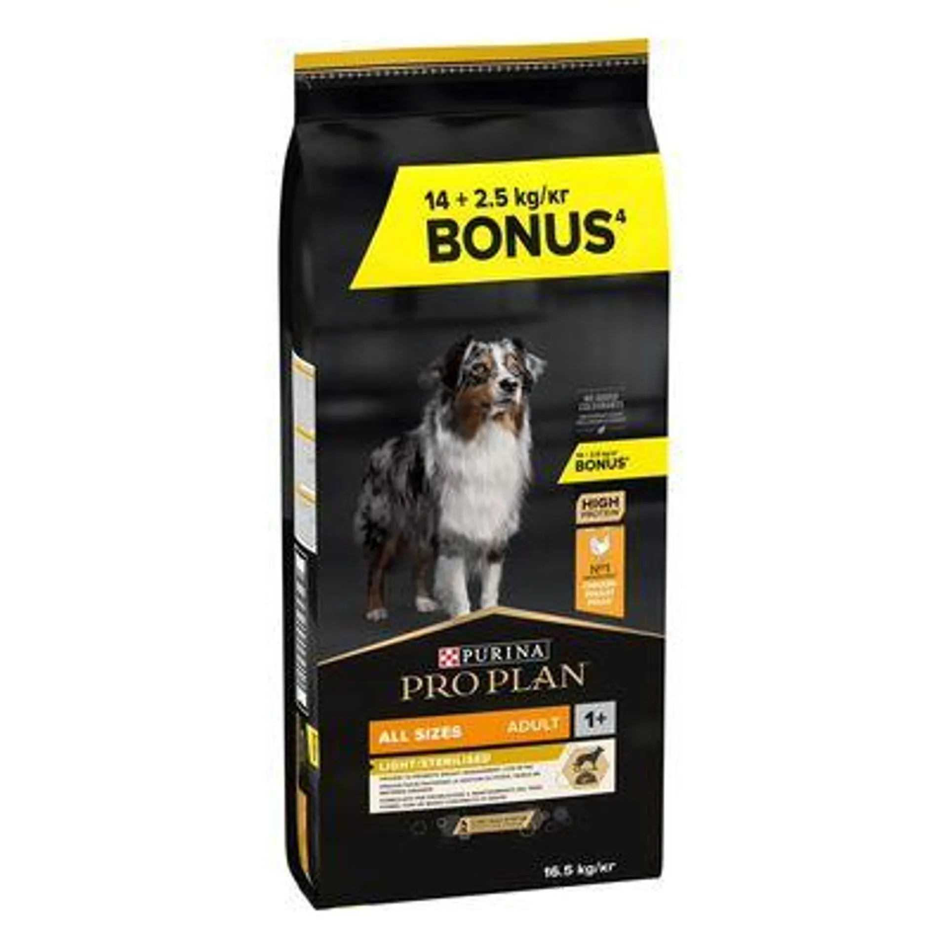 Croquettes PURINA PRO PLAN pour chien 14 kg + 2,5 kg offerts !