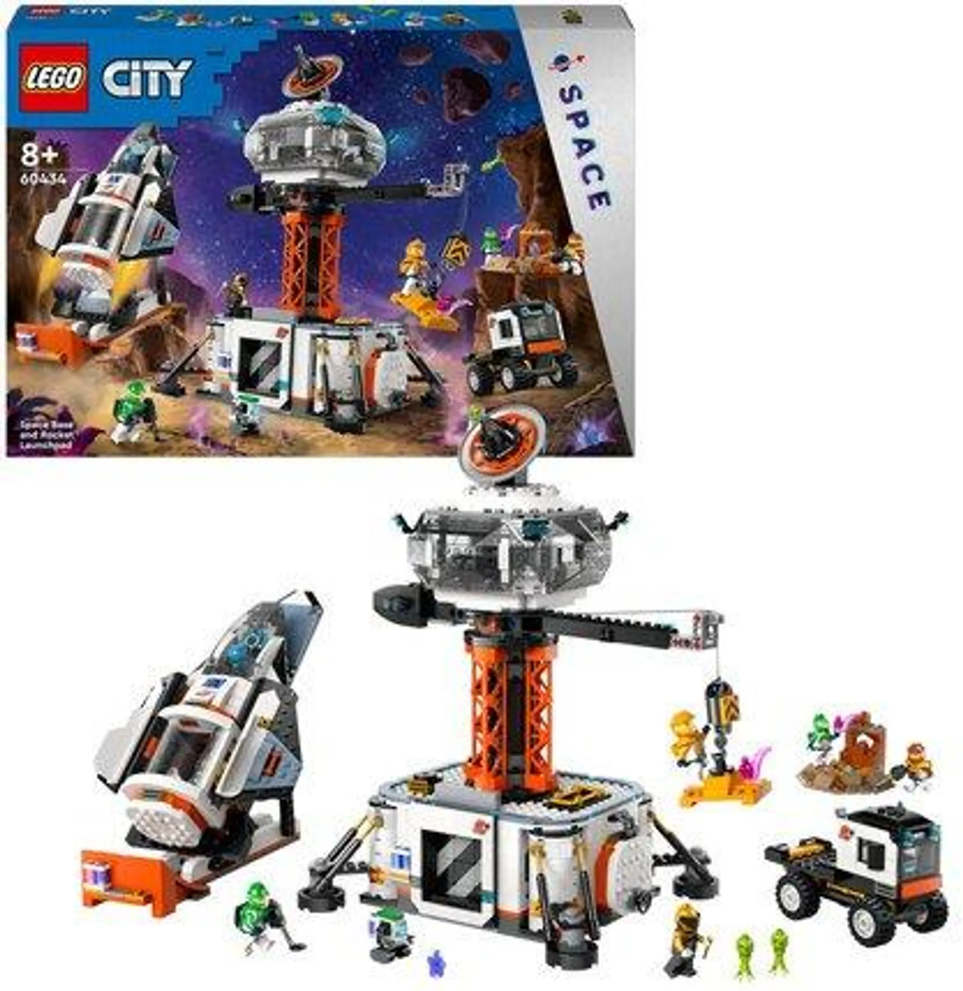 LEGO®CITY 60434 - LA STATION SPATIALE ET LA BASE DE LANCEMENT DE FUSEES