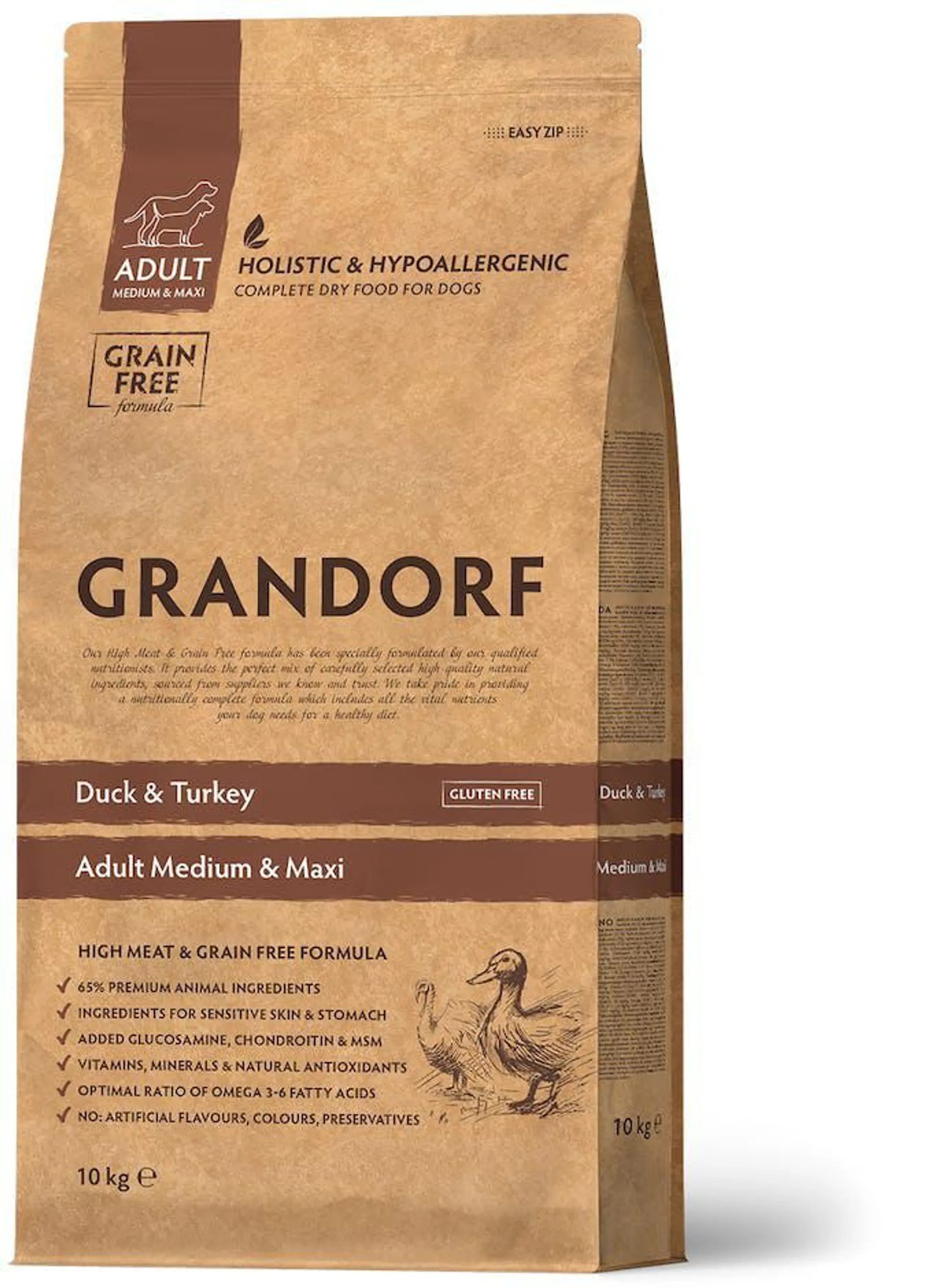 Grandorf - Duck & Turkey Adult Medium & Maxi Breeds 10kg