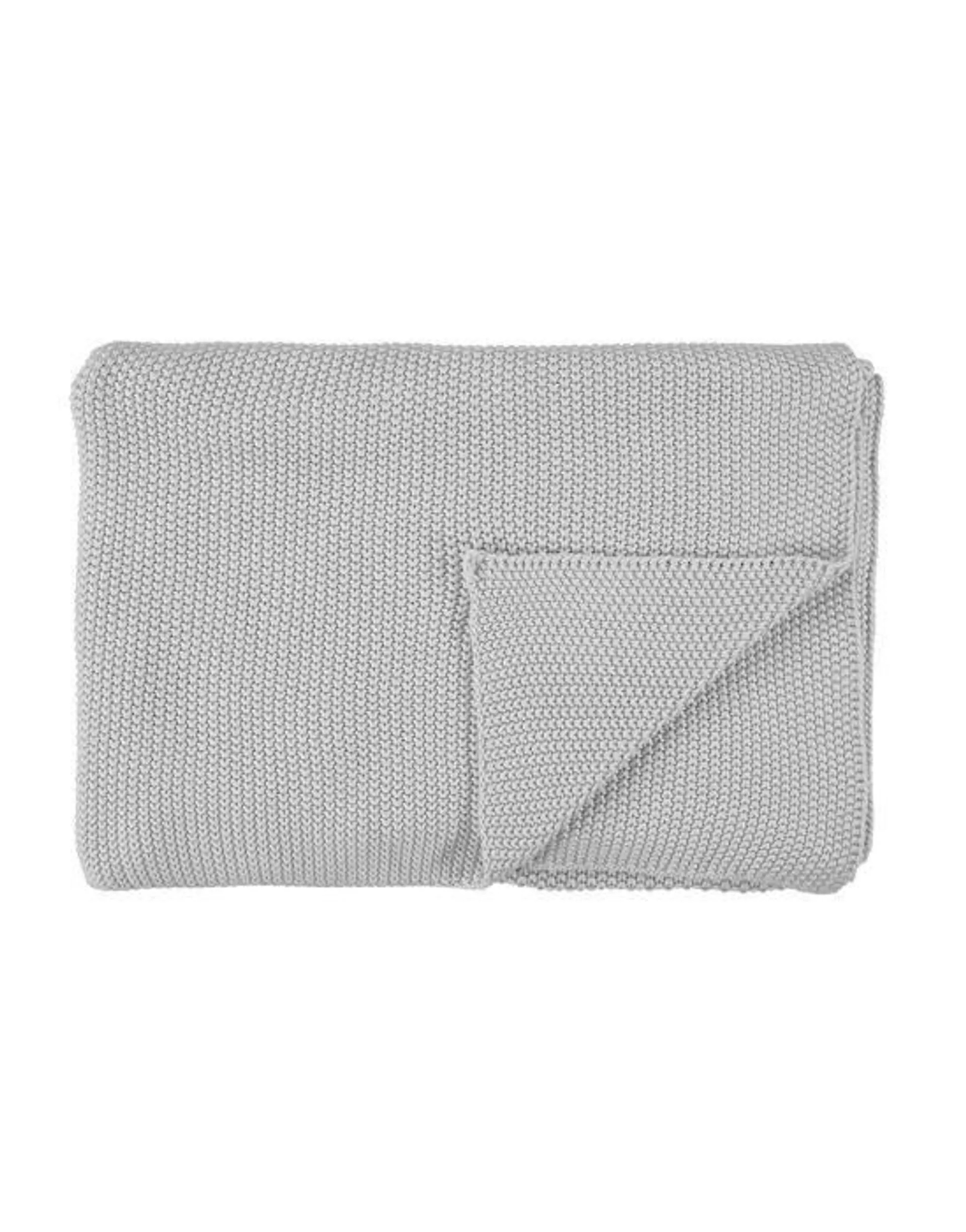 Marc O'Polo Nordic knit Silver Plaid 130 x 170 cm