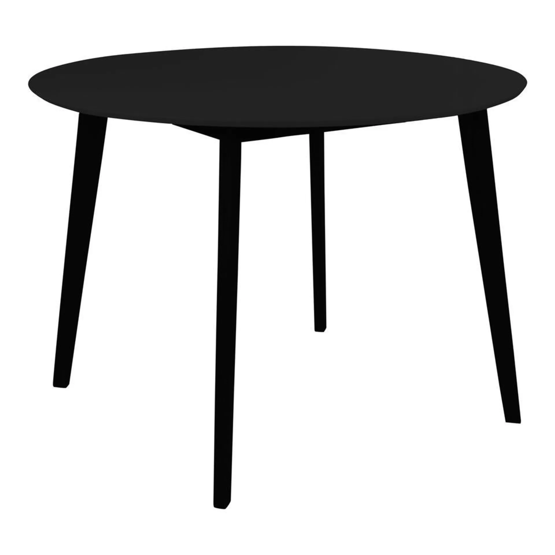 Eettafel Ø105cm Zwart - MDF - Ronde Tafel - Tafel Vojens