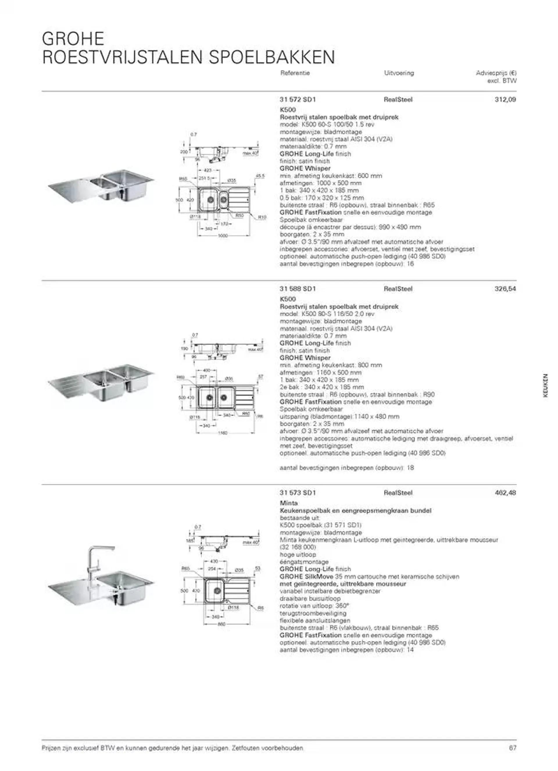 Catalogus Keuken van 16 oktober tot 31 december 2024 - folder pagina 67