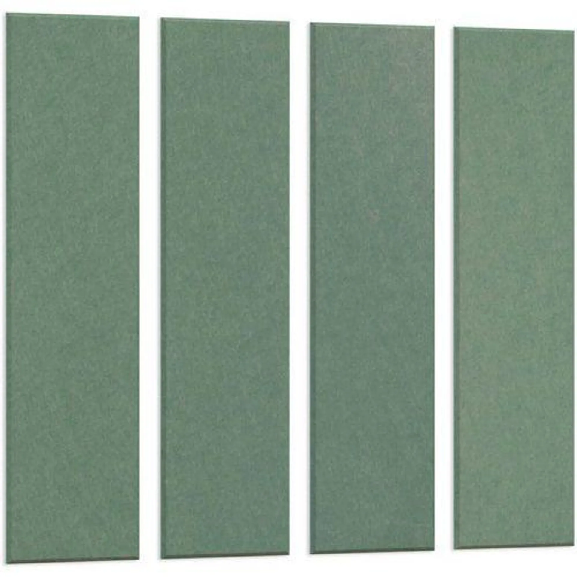 Akoestische PET-vilt wandpanelen, set van 4, groen - Smit Visual