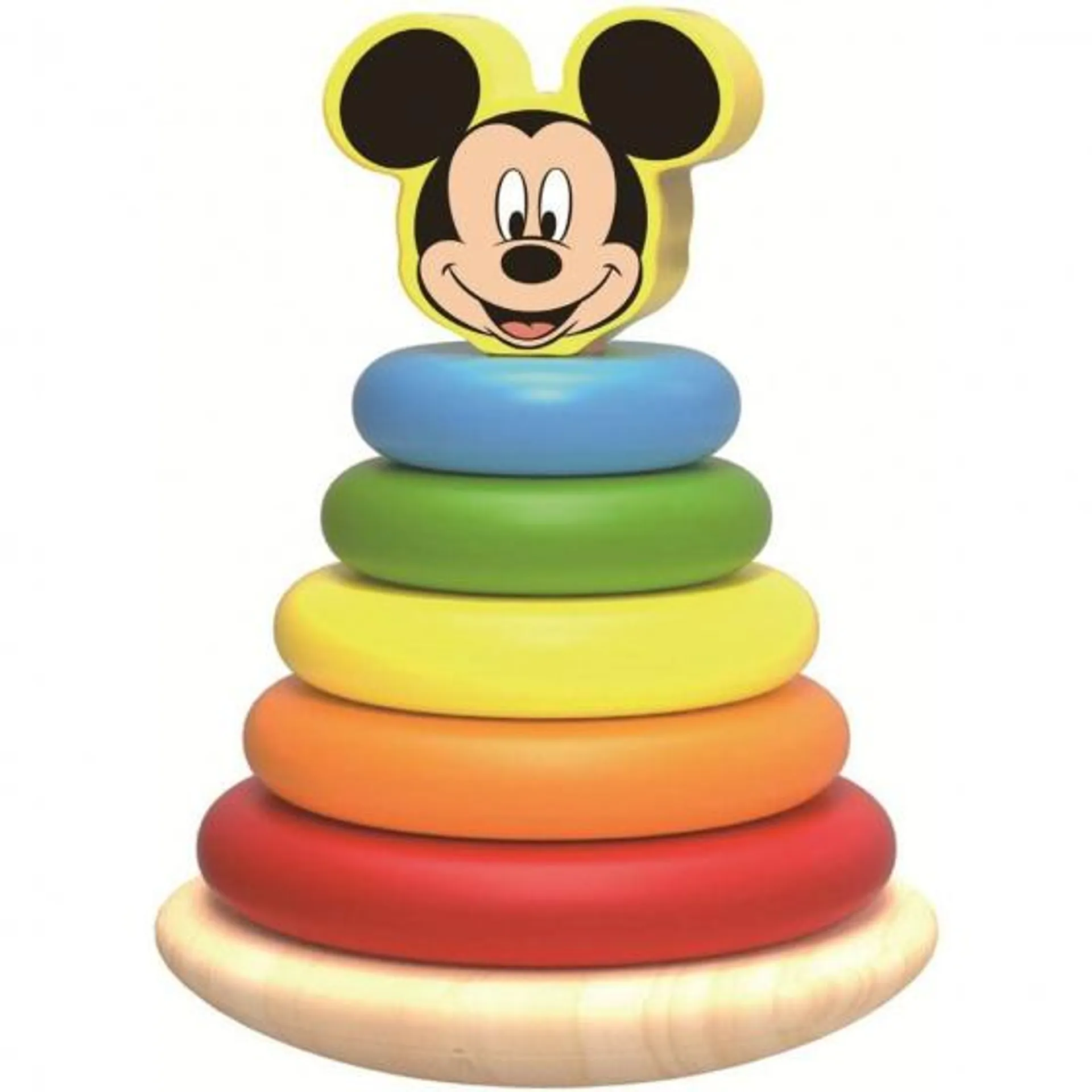 Tooky Toy Mickey Mouse Houten Stapeltuimelaar 12 maanden 7-delig