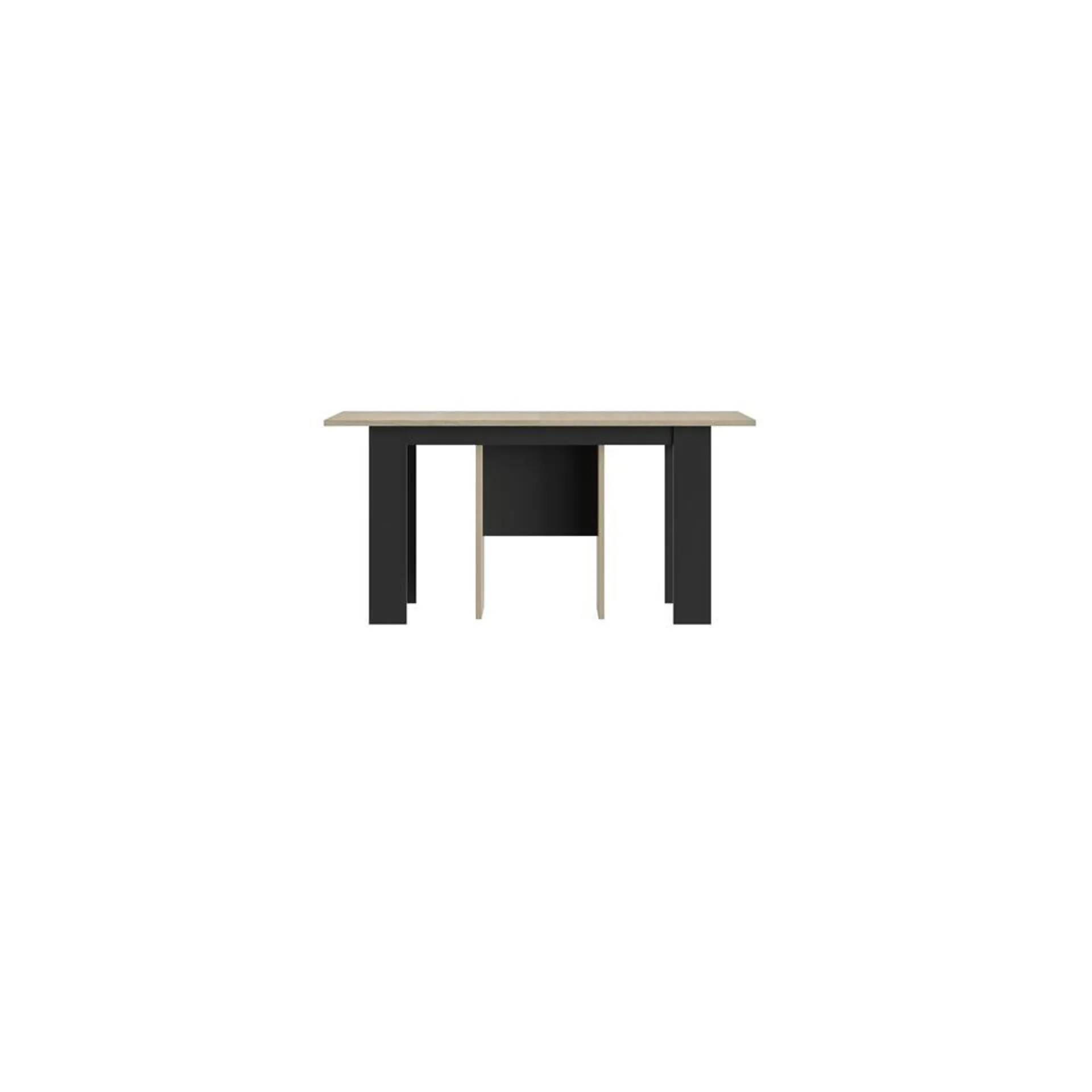 Diagone Uitschuifbare tafel Exit - tafelblad 160/295 cm x80 cm - Zwart