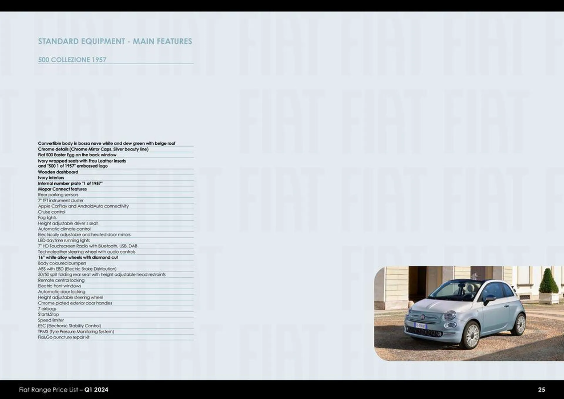 Fiat Range Price List – Q1 2024 van 26 maart tot 26 maart 2025 - folder pagina 25