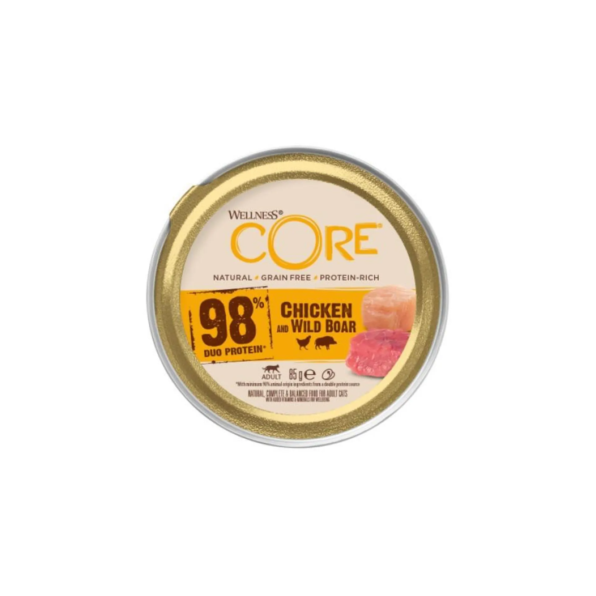 Wellness Core cat 98% chicken/wild boar recipe 85g