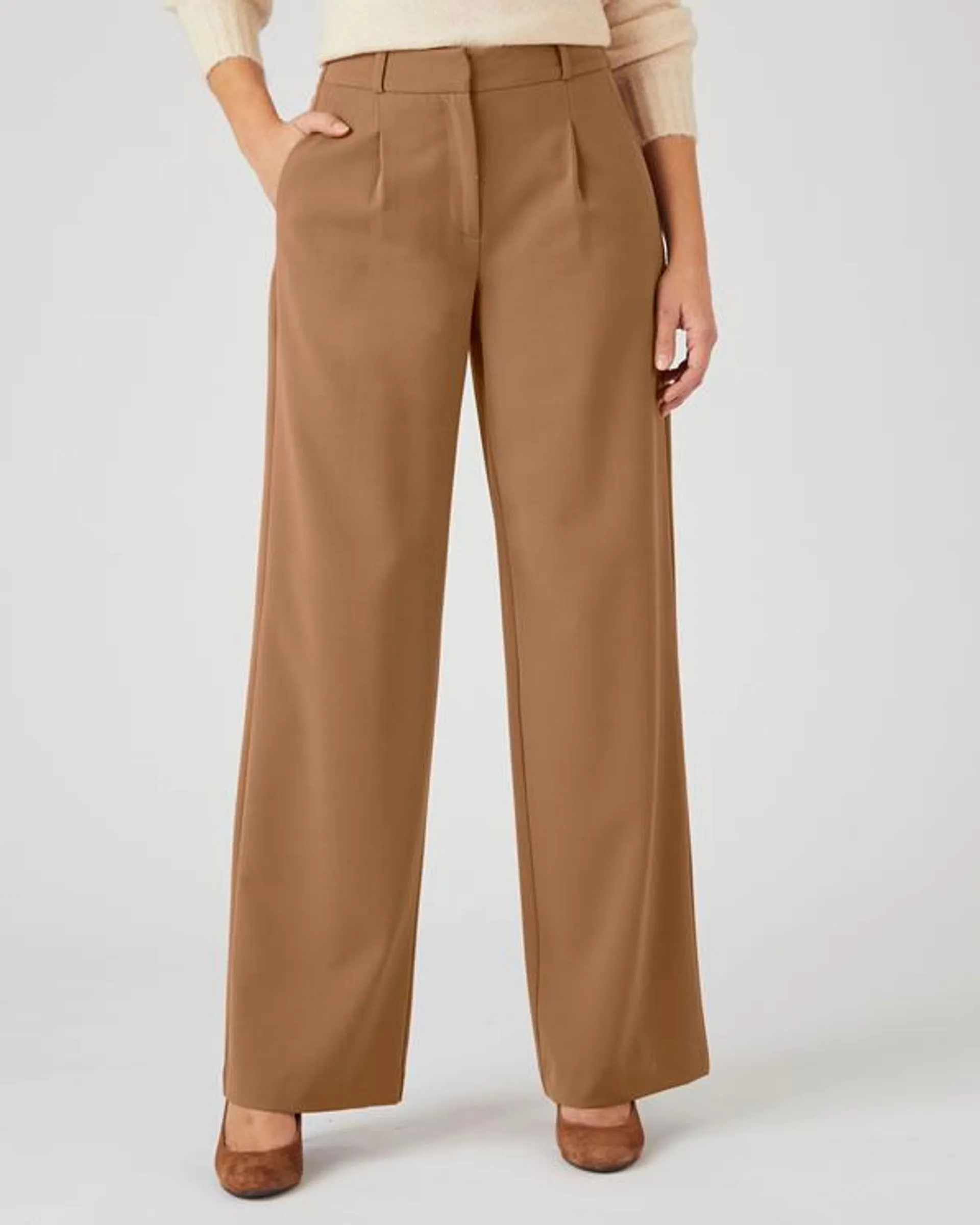 Pantalon wijd en soepel bi-stretch