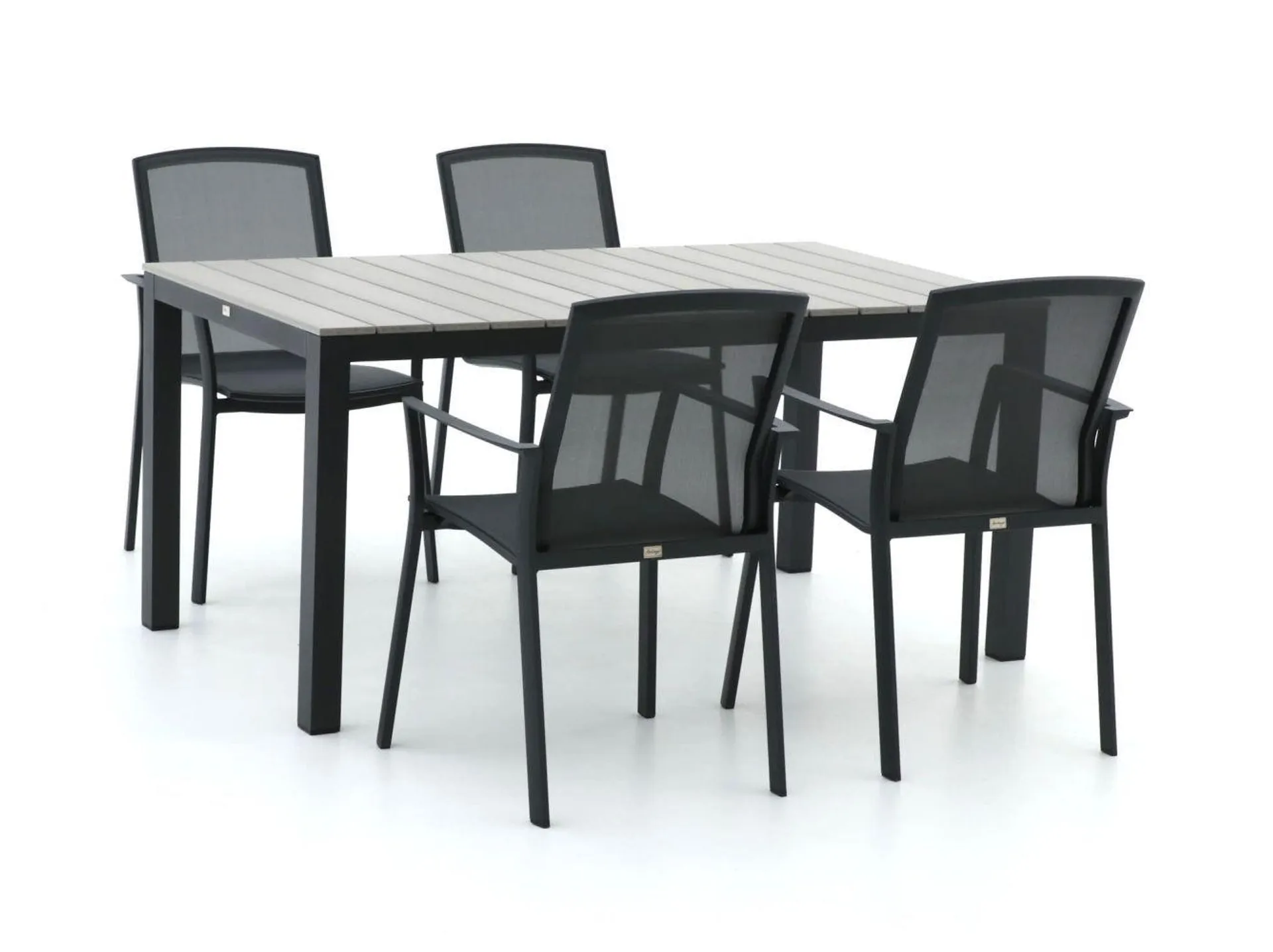 Bellagio Dranera/Fidenza 160cm dining tuinset 5-delig stapelbaar