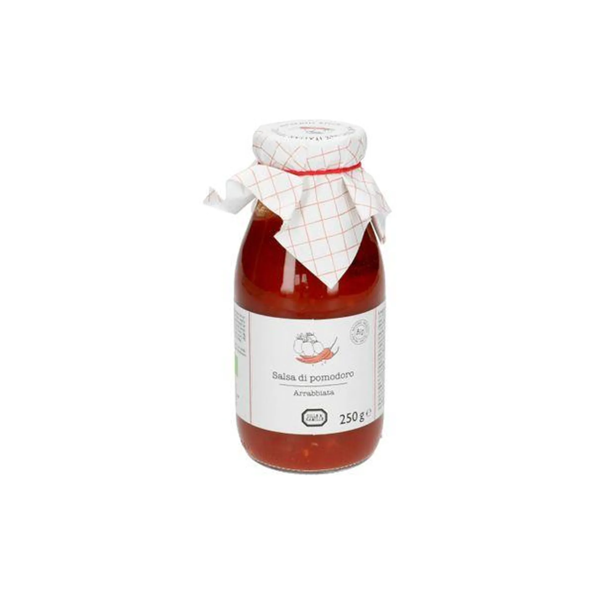 Salsa di pomodoro, arrabbiata, 250 g, biologisch