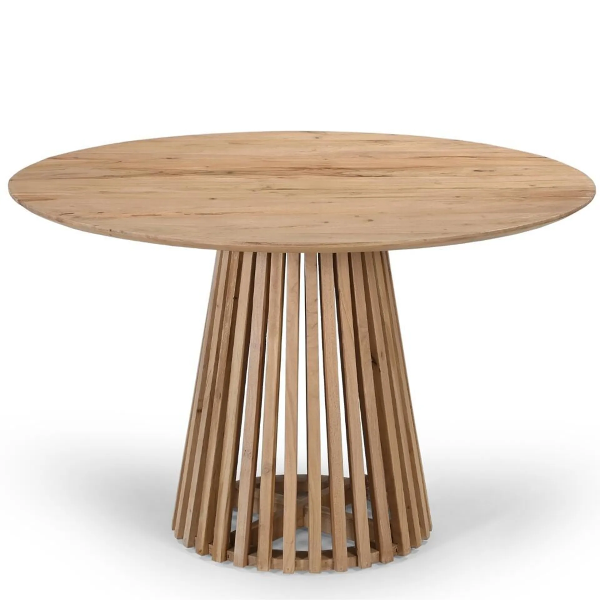 Eettafel Rond Ø120cm - Naturel Acaciahout - 2-4 Personen - Seppe