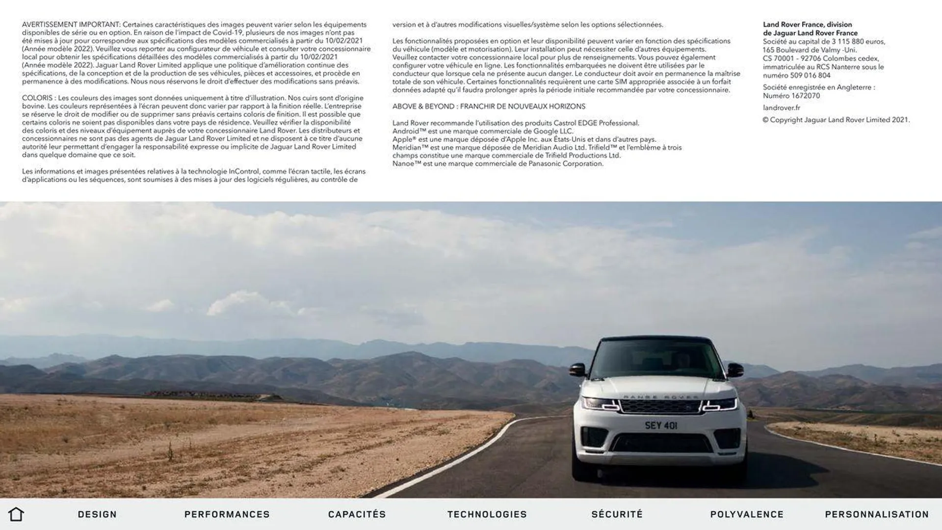 RANGE ROVER SPORT van 13 oktober tot 13 oktober 2024 - folder pagina 74