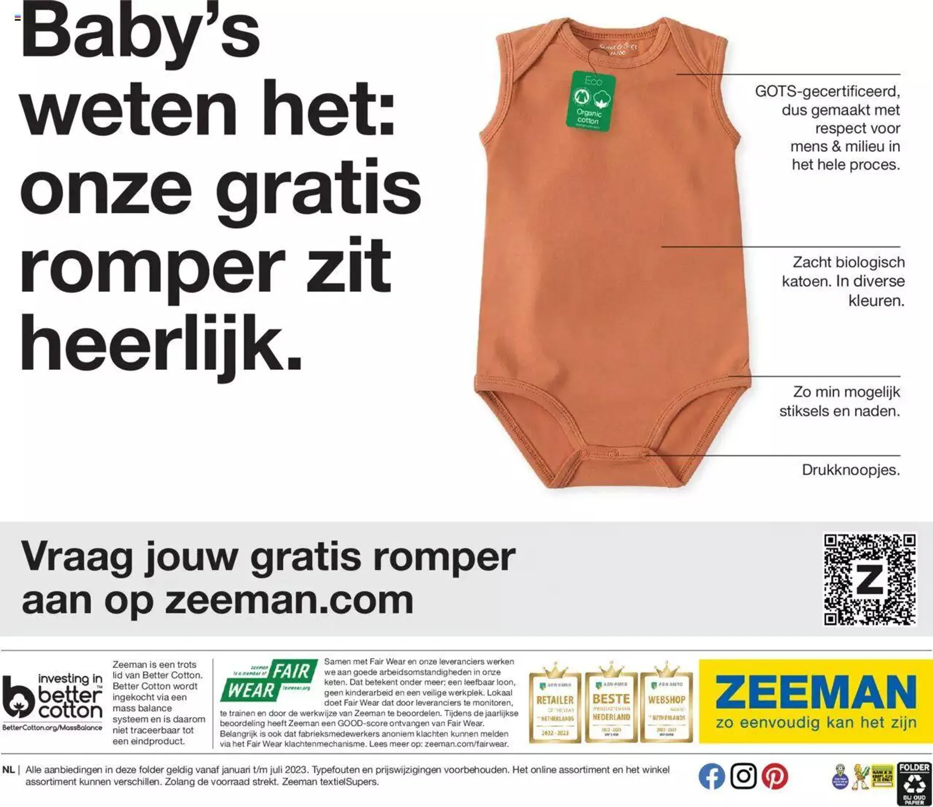 Zeeman babycollectie folder van 1 januari tot 31 december 2023 - folder pagina 40