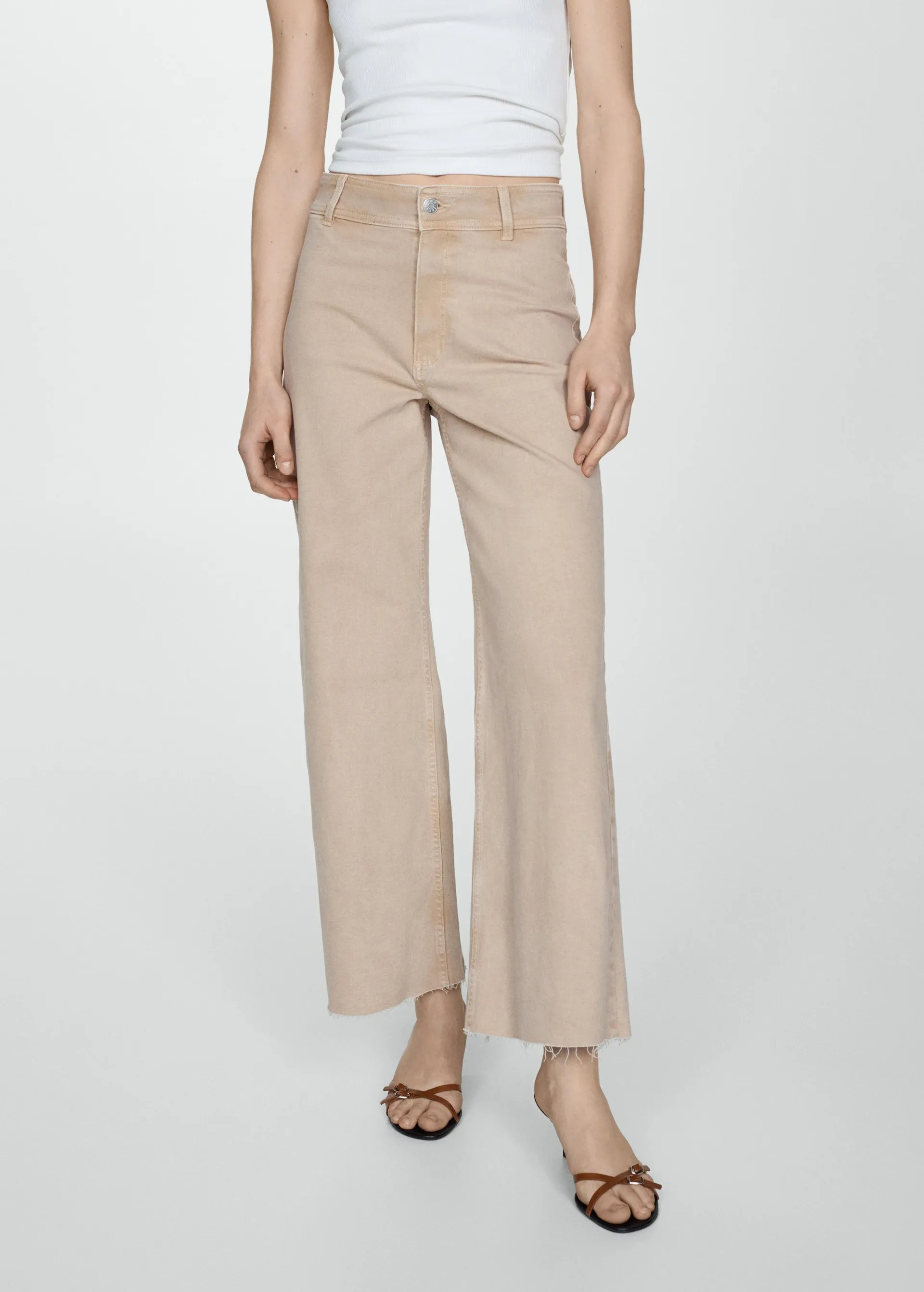 Catherin high-waist culottejeans